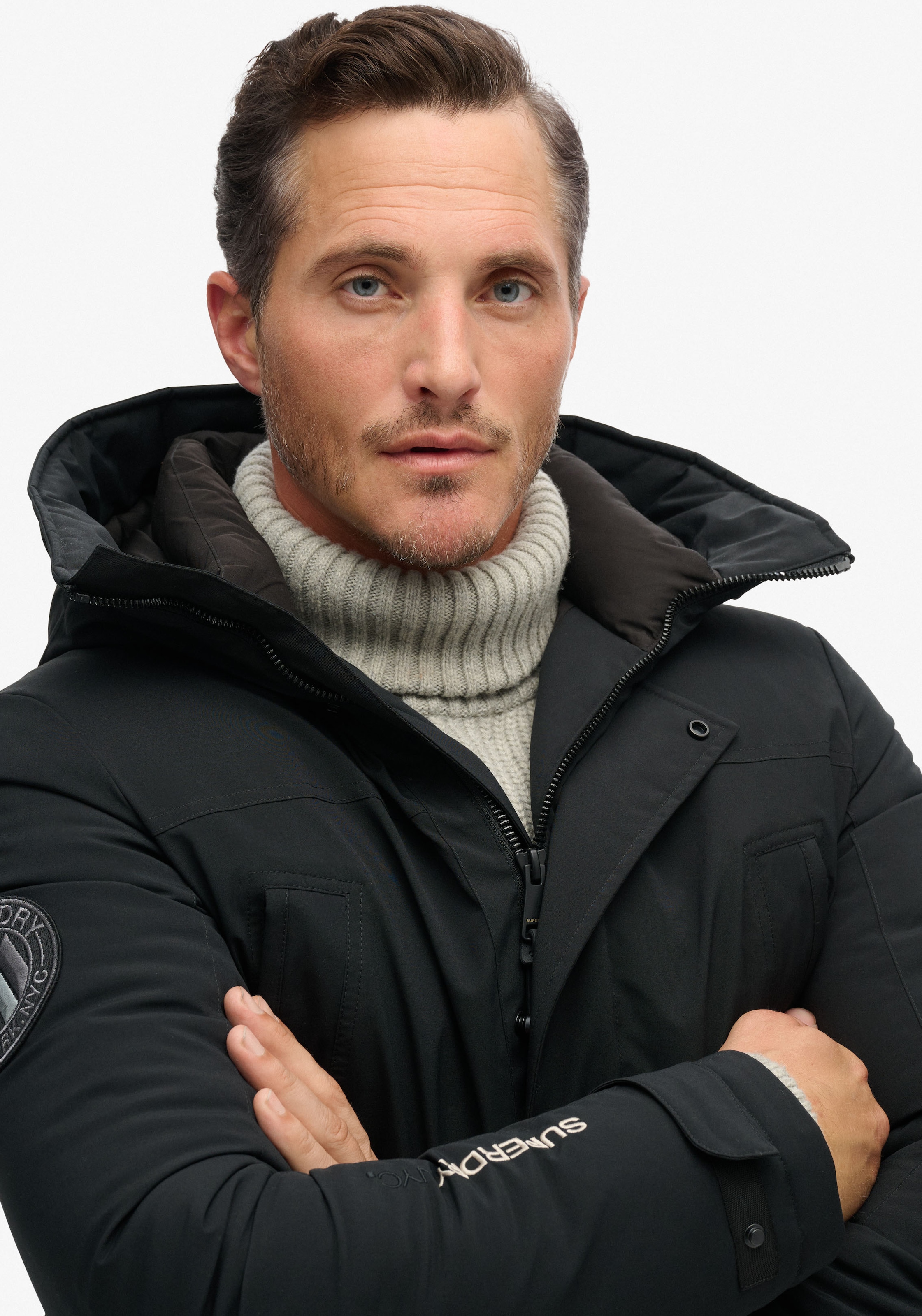 Superdry Steppjacke »City Padded Parka Jacket«, mit Kapuze