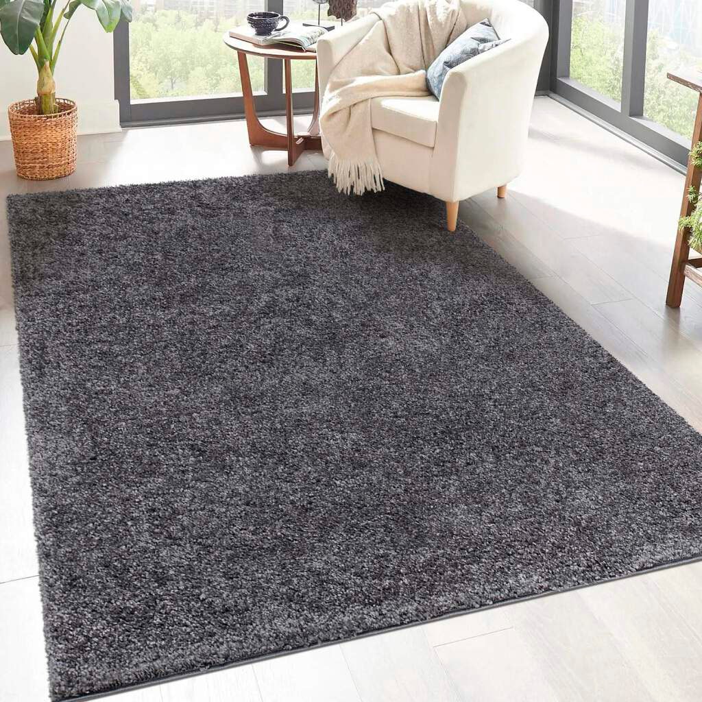 Carpet City Hochflor-Teppich »City Shaggy«, rechteckig, Robuster Langflor Teppich uni, besonders flauschig weich