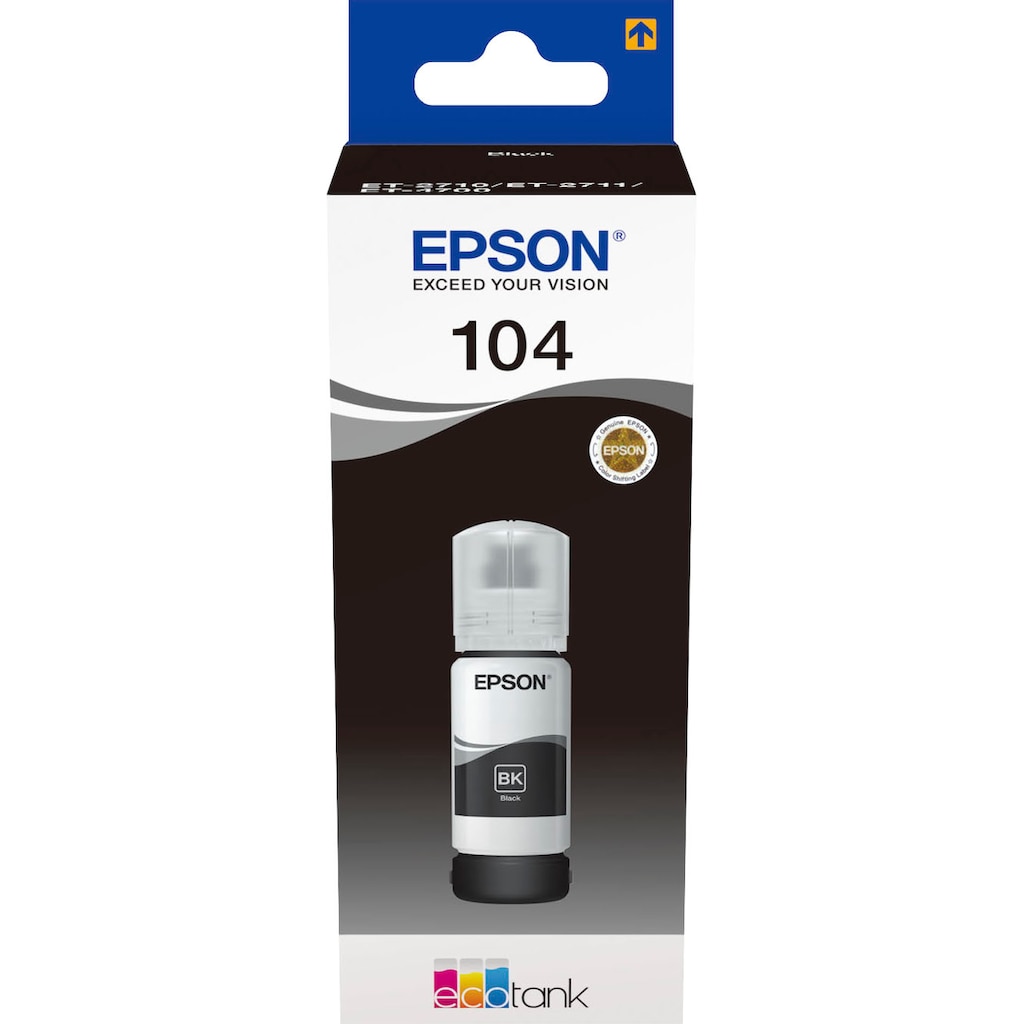 Epson Nachfülltinte »104 EcoTank Black«, für EPSON, (1 St.)