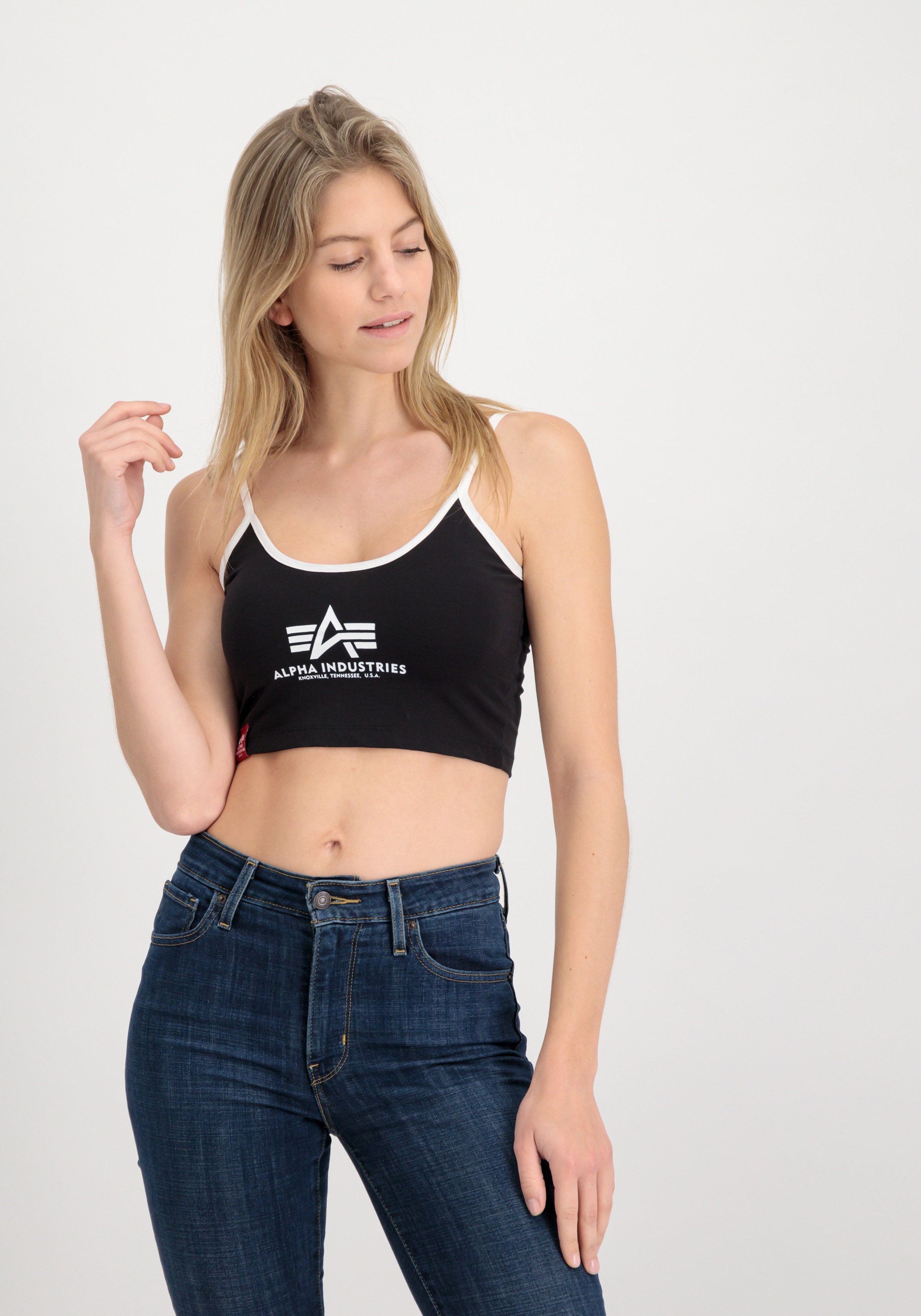 Alpha Industries Muskelshirt »ALPHA INDUSTRIES Women - Tanks Basic ML Cropped Tank Top Wmn«