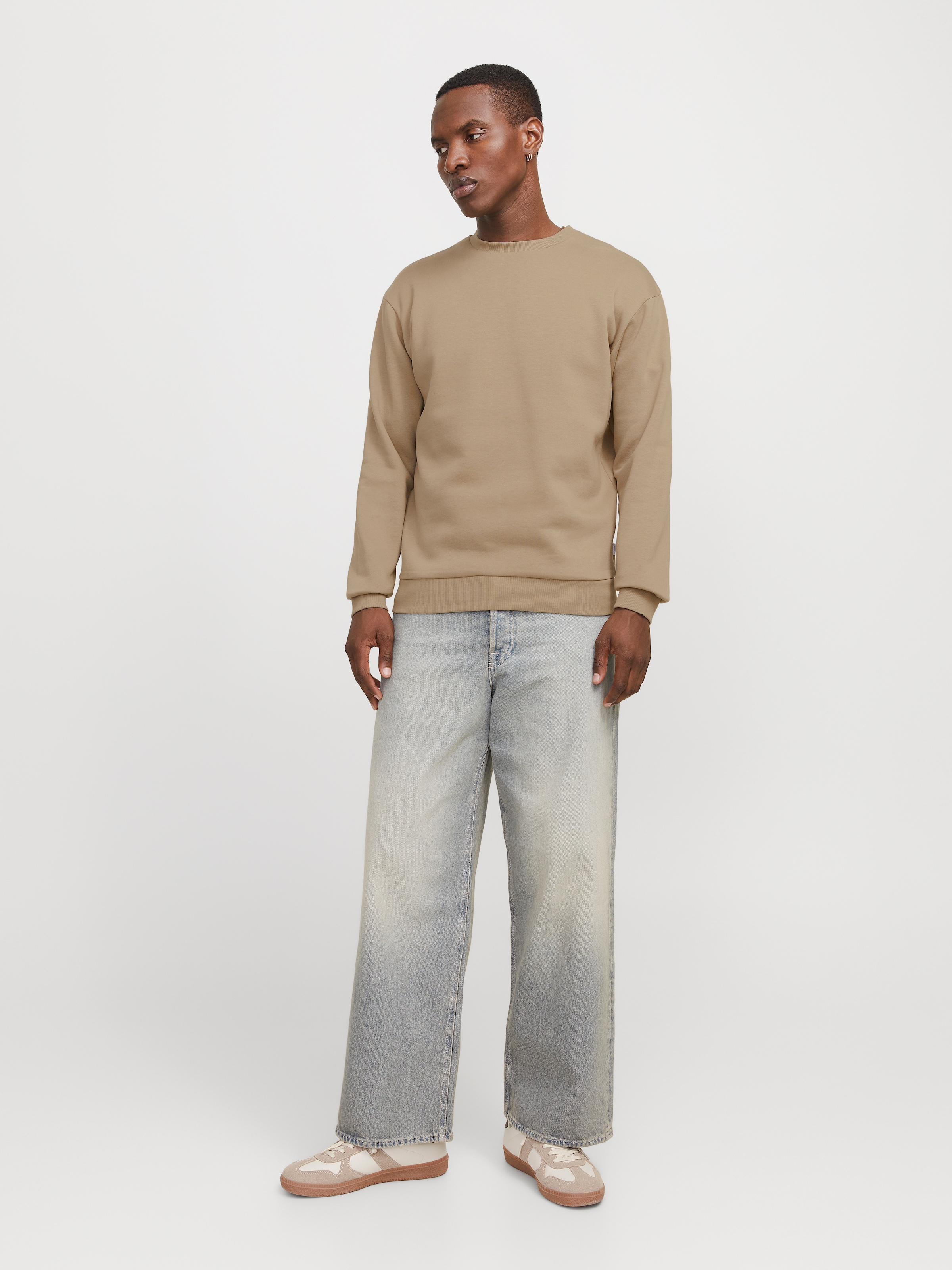 Jack & Jones Sweatshirt »JJEBRADLEY SWEAT CREW NOOS«, mit Rippbündchen