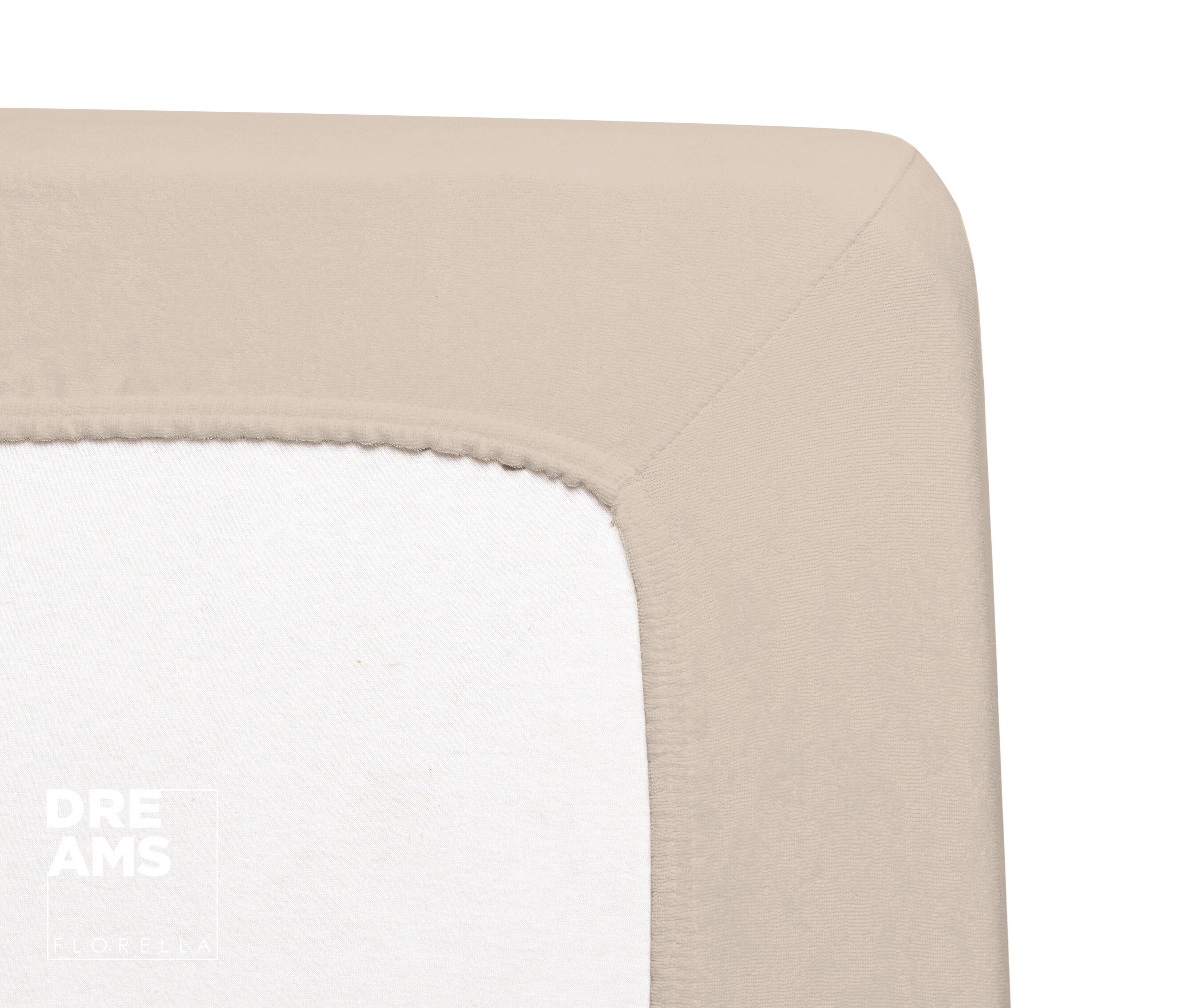 Florella Spannbettlaken »FS9, Flausch-Frottee, mit Rundum-Gummi, 80 % Baumwolle, 20 % Polyester« für Matratzenhöhe bis 25 cm geeignet