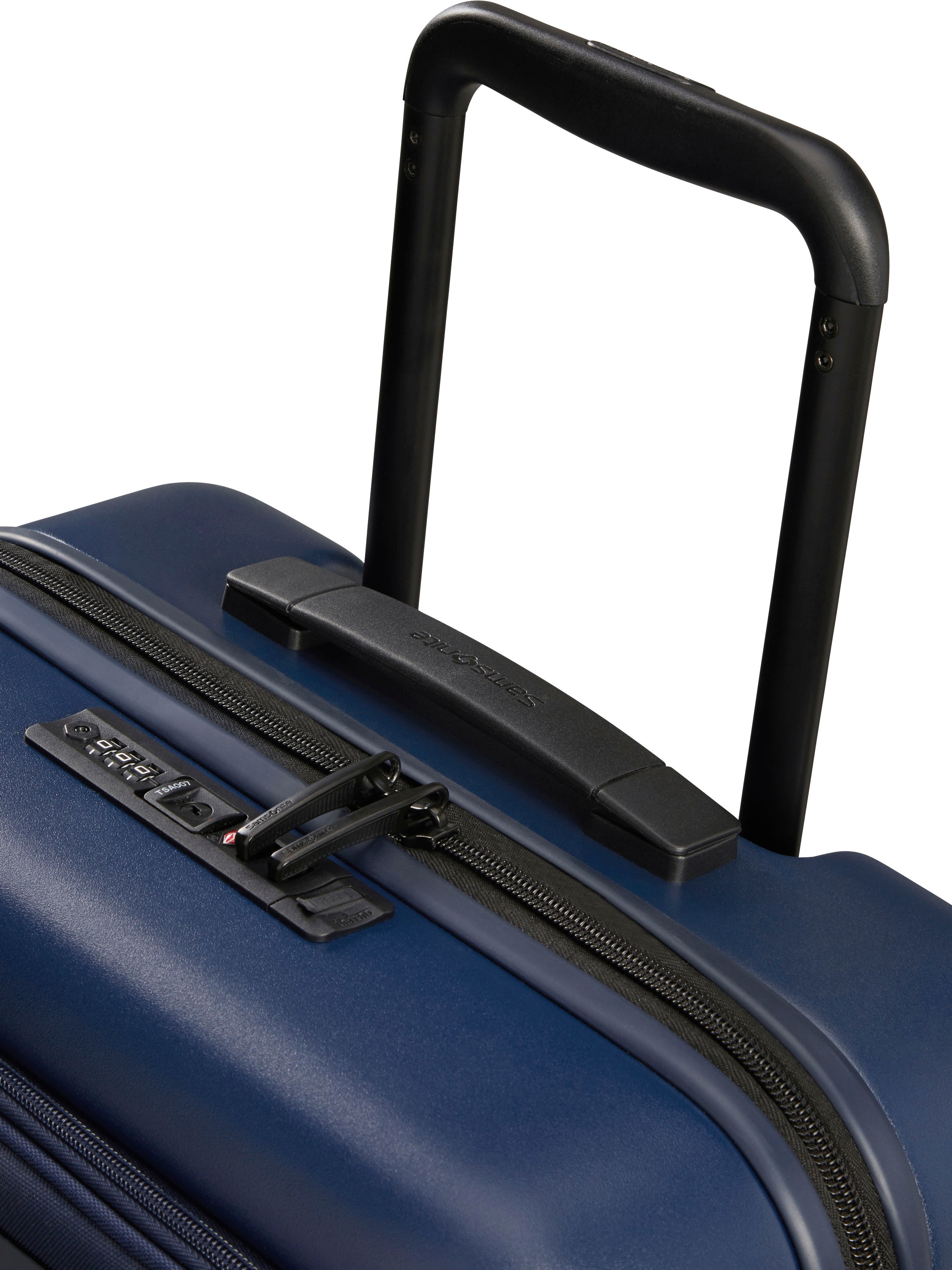 Samsonite Hartschalen-Trolley »STACKD 55«, 4 St. Rollen, Handgepäckkoffer Reisekoffer Reißverschluss-Laptopfach USB-Schleuse