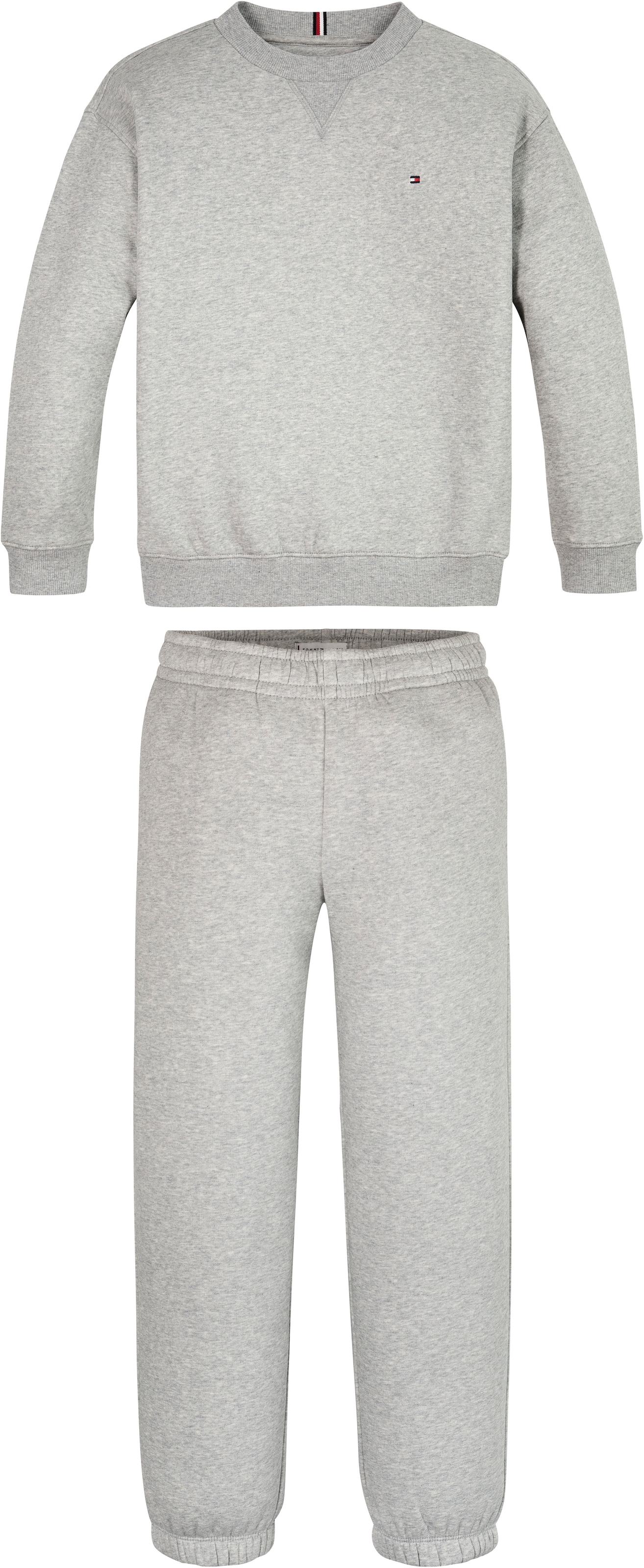 Tommy Hilfiger Shirt & Hose »U TIMELESS FLEECE SET«, Kinder bis 16 Jahre, Basic, Rundhals, Hose mit Gummizug