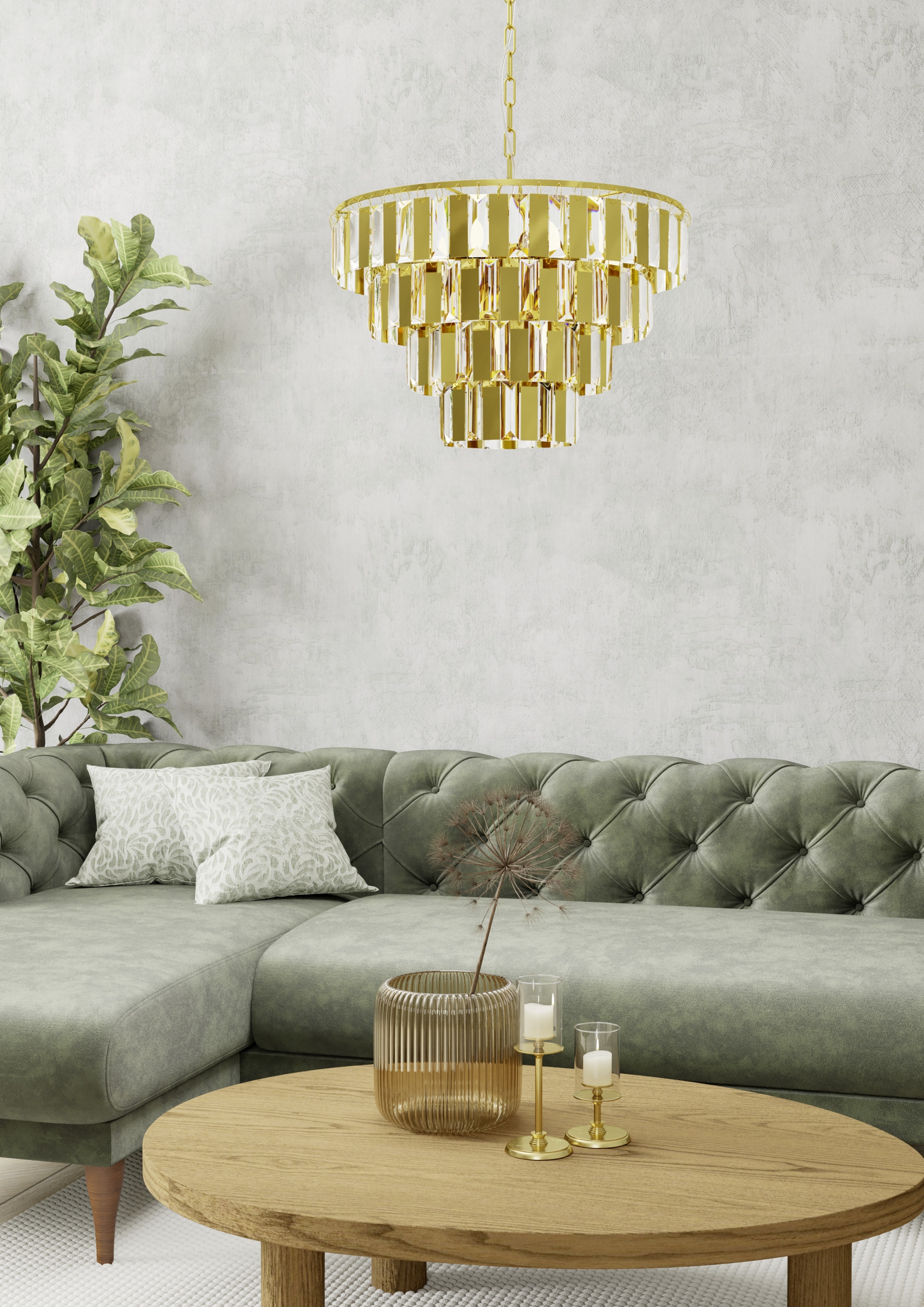 EGLO Hängeleuchte »ERSEKA Pendellampe - Stahl - E14 - 7X40W - IP20« E14 1 Stk. Hängelampe, Deckenlampe, Wohnzimmer, Esszimmer, H145 x Ø48,5 cm