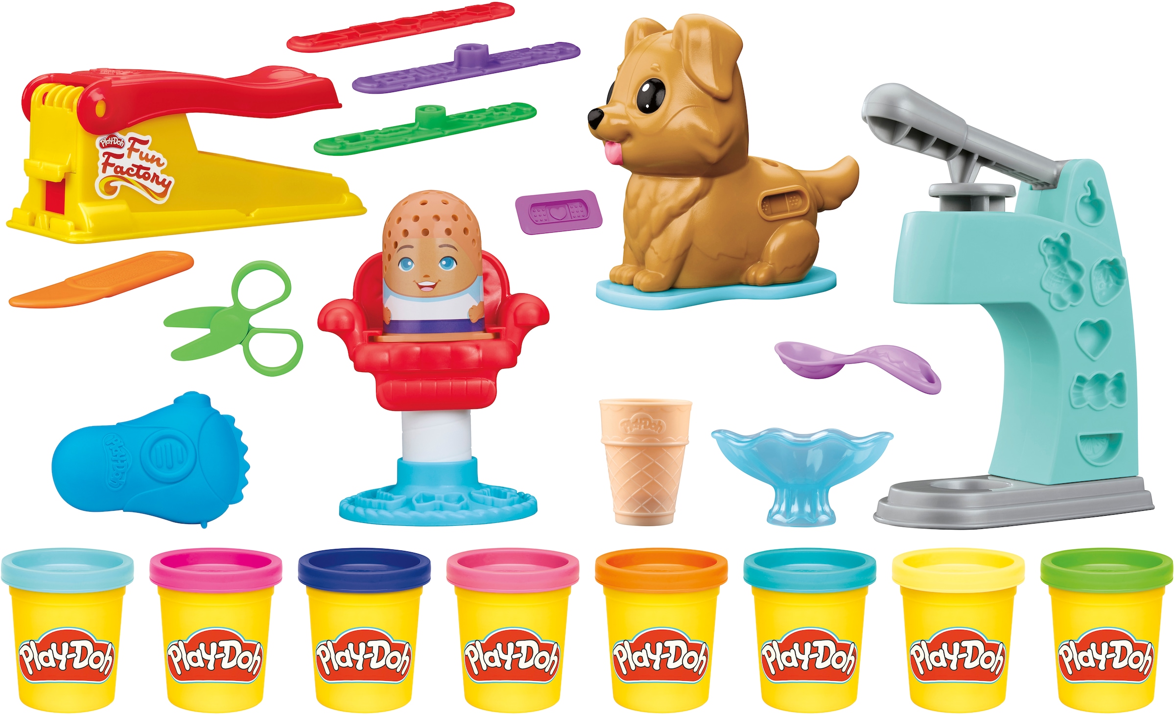 Hasbro Knetform-Set »Play-Doh 4-in-1 Spielsets«