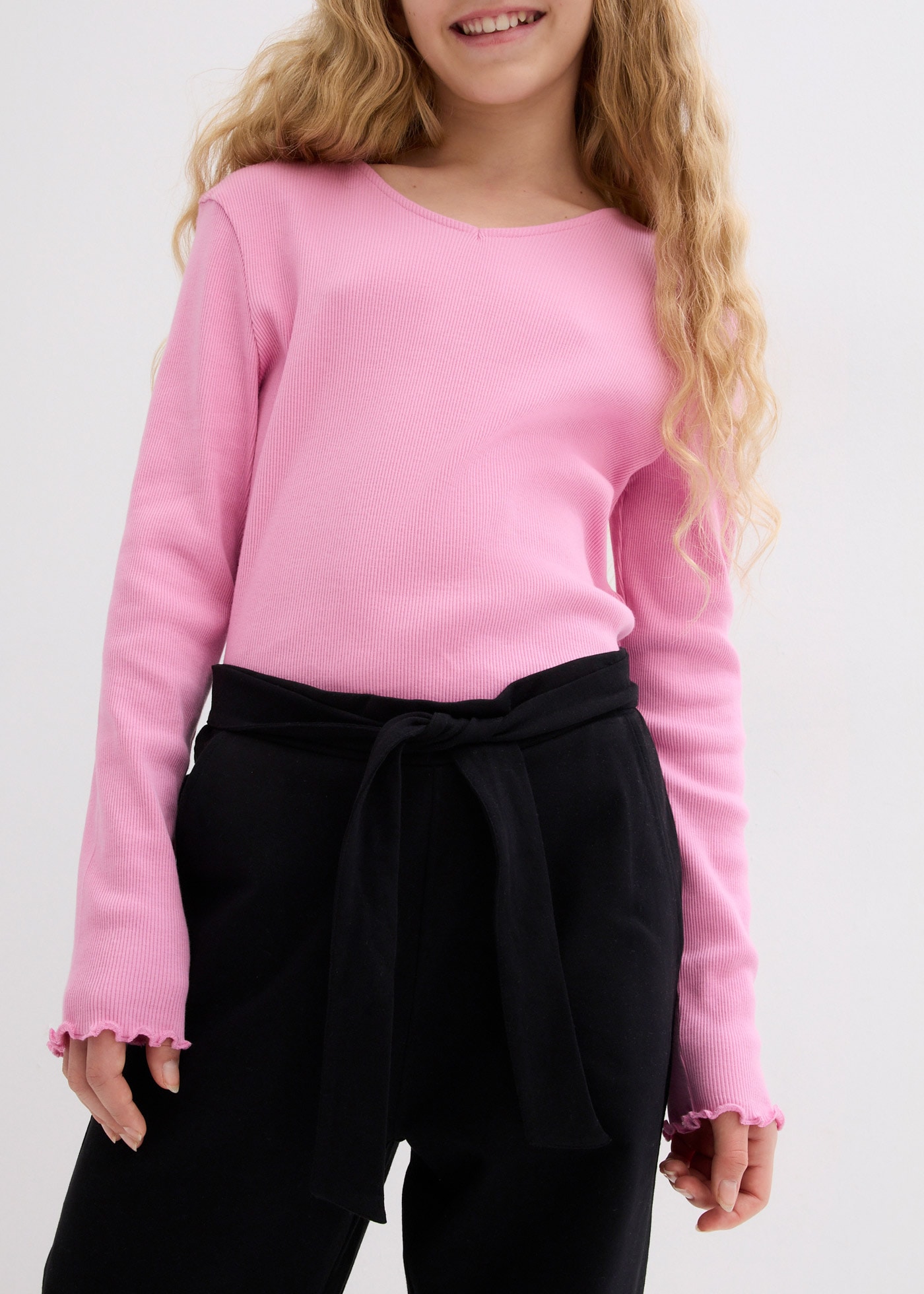 bonprix Culotte  aus Jersey, mit Elastikbund, weite Beine, Regular Fit