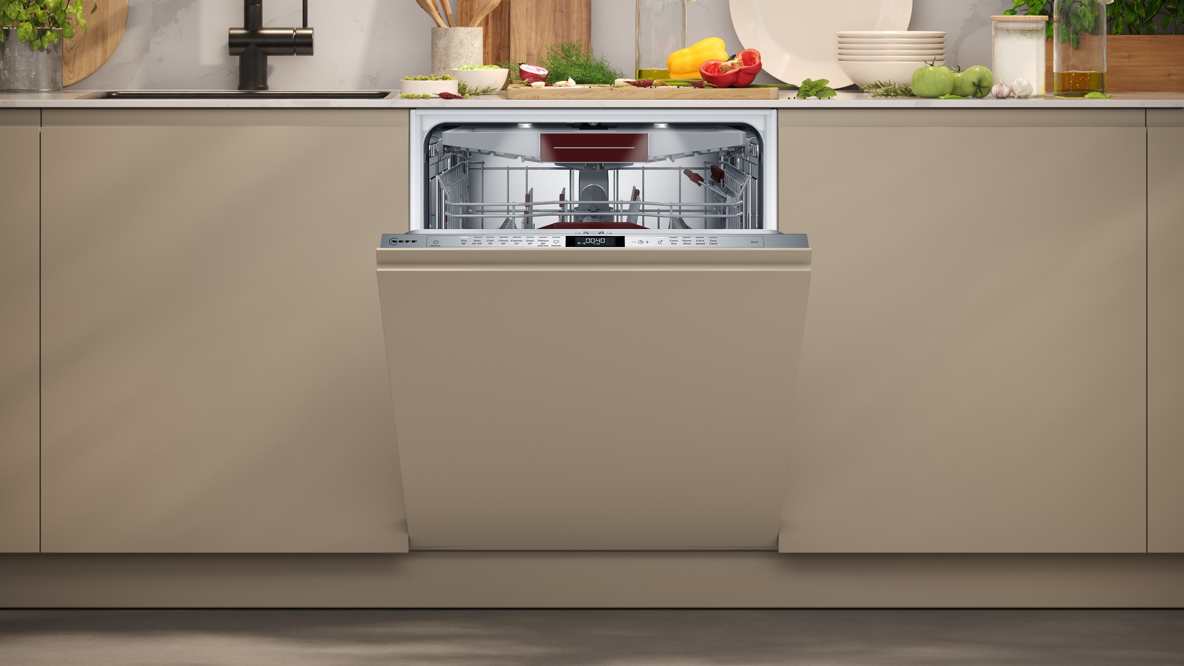 NEFF vollintegrierbarer Geschirrspüler »S157ECX14E«, 14 Maßgedecke, mit Rack Matic