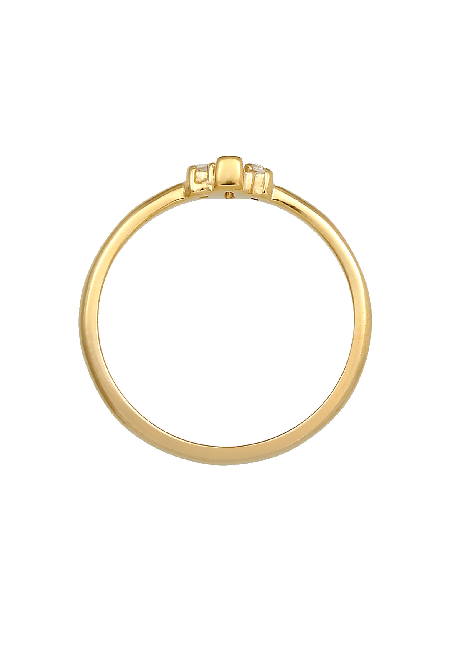 Elli Premium Trauring »Ring Topas Edelstein Rechteck Verlobung 925 Silber«