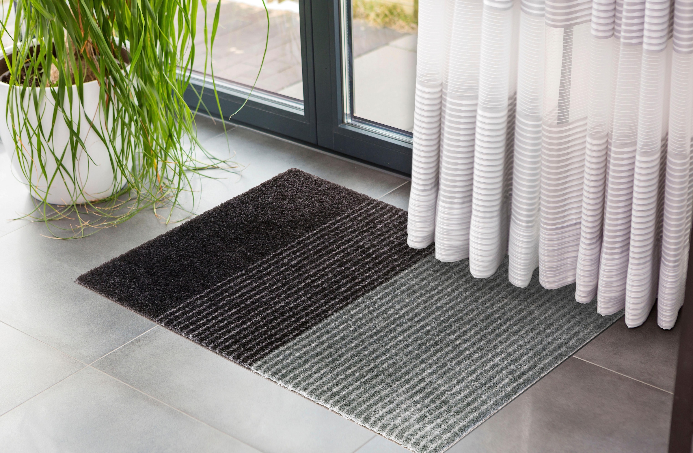 SCHÖNER WOHNEN-Kollektion Fußmatte »Manhattan 003« rechteckig 7 mm Höhe Schmutzfangmatte, waschbar