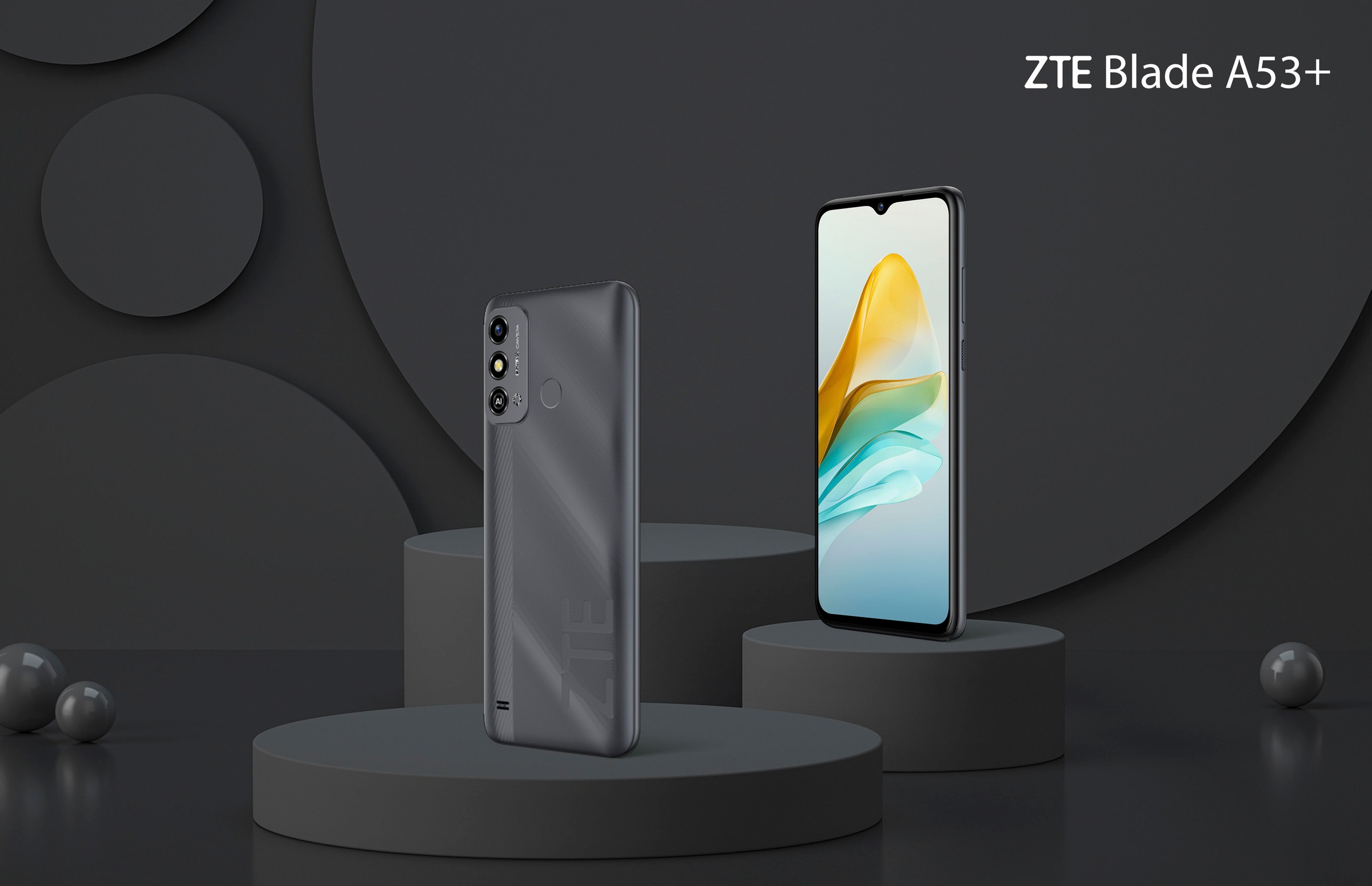 ZTE Smartphone »Blade 13 Zoll, Speicherplatz, 3 GB 16,56 MP ➥ UNIVERSAL Garantie blau, XXL 64 | Kamera A53+«, cm/6,52 Jahre