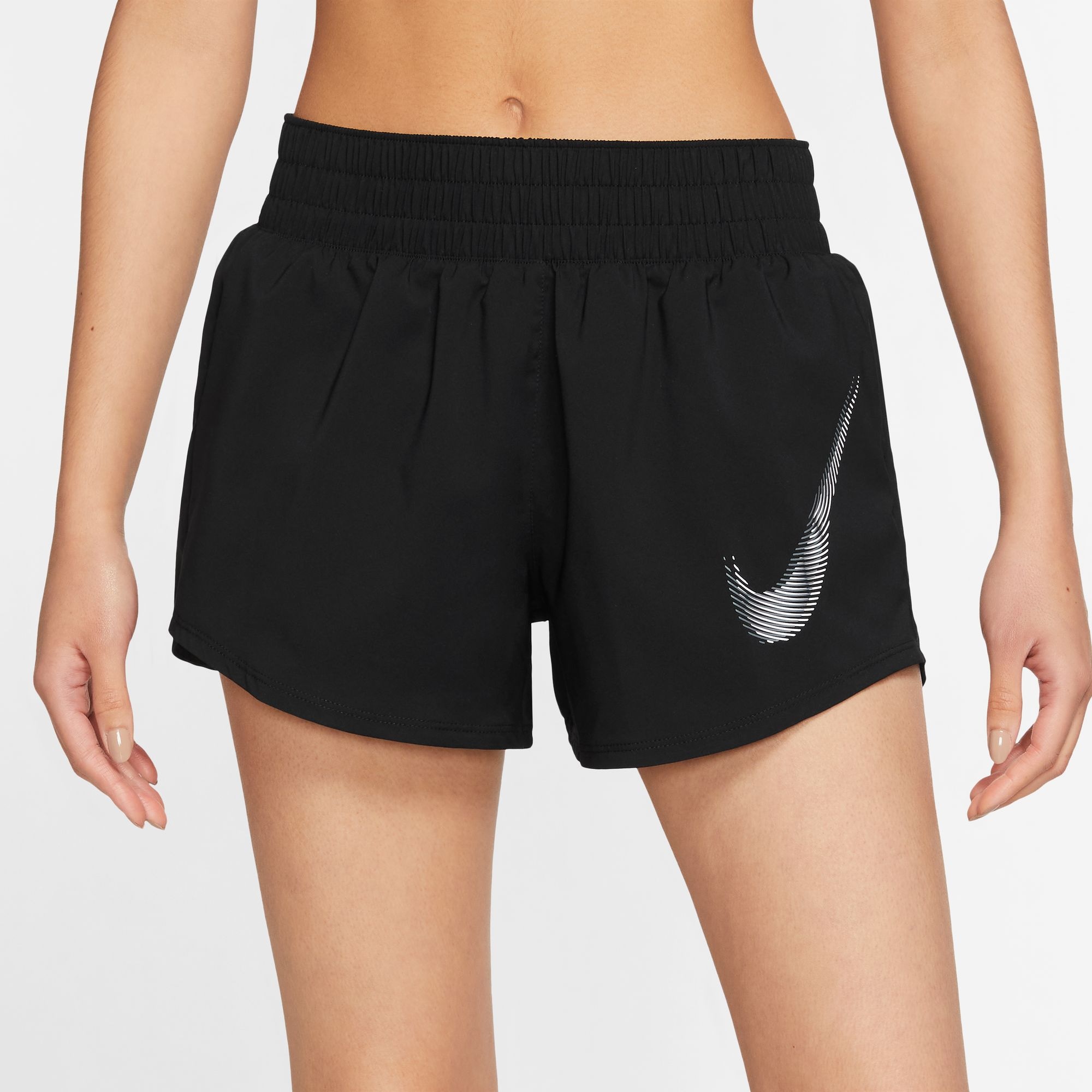 Nike Laufshorts »DRI-FIT ONE SWOOSH WOMEN'S MID-RISE RUNNING SHORTS«