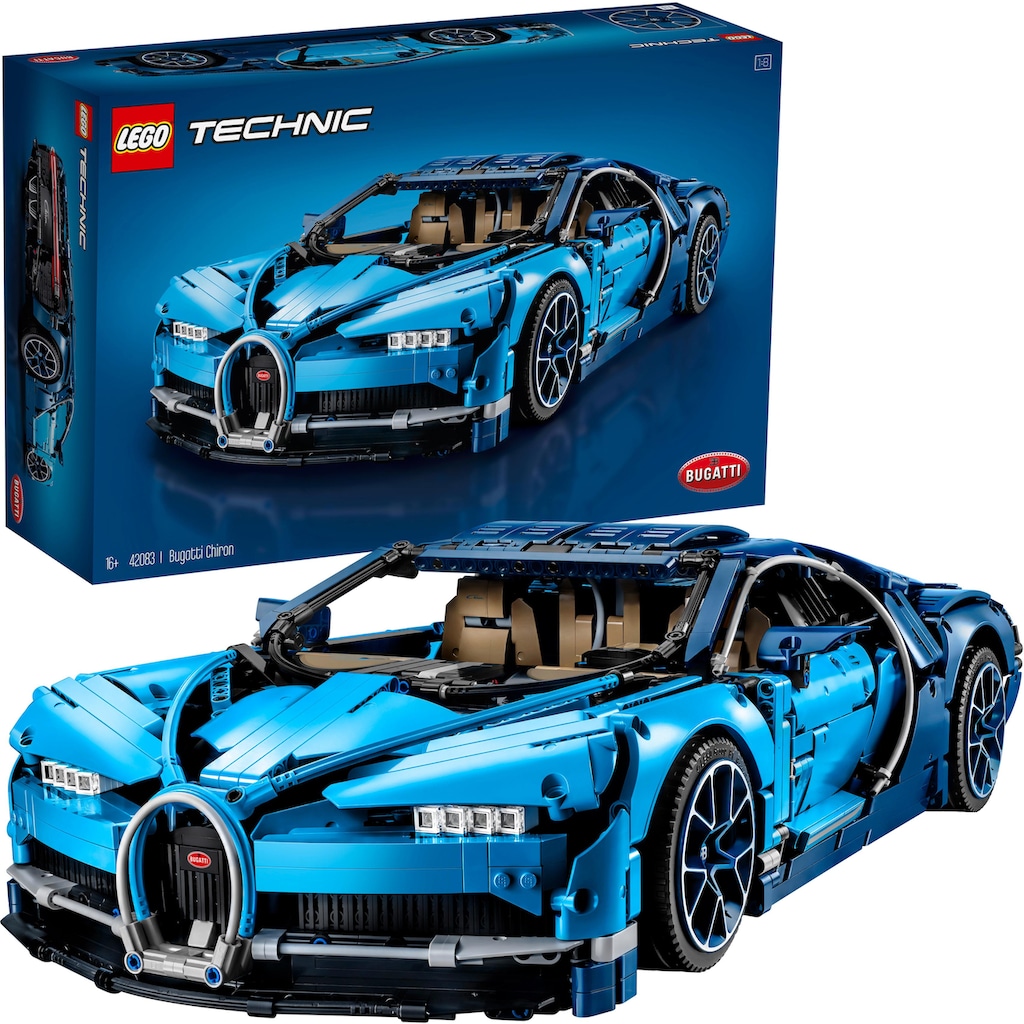 LEGO® Konstruktionsspielsteine »Bugatti Chiron (42083), LEGO® Technic«, (3599 St.), Made in Europe