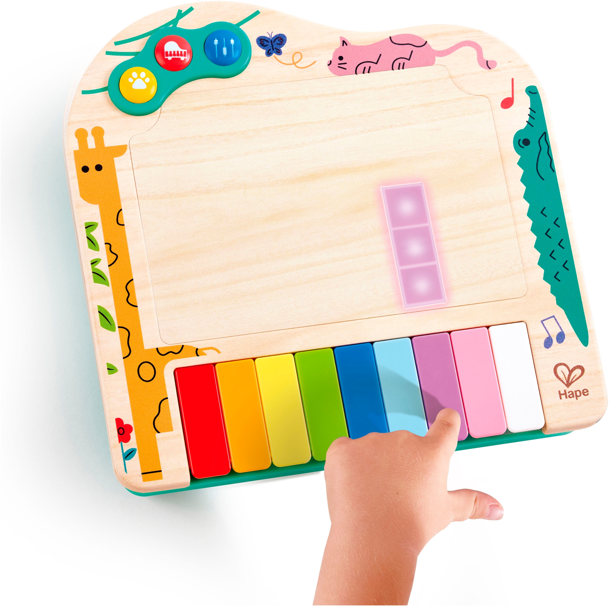 Hape Spielzeug-Musikinstrument »Dynamisches Pixel-Piano«, mit Licht- und Soundfuktion