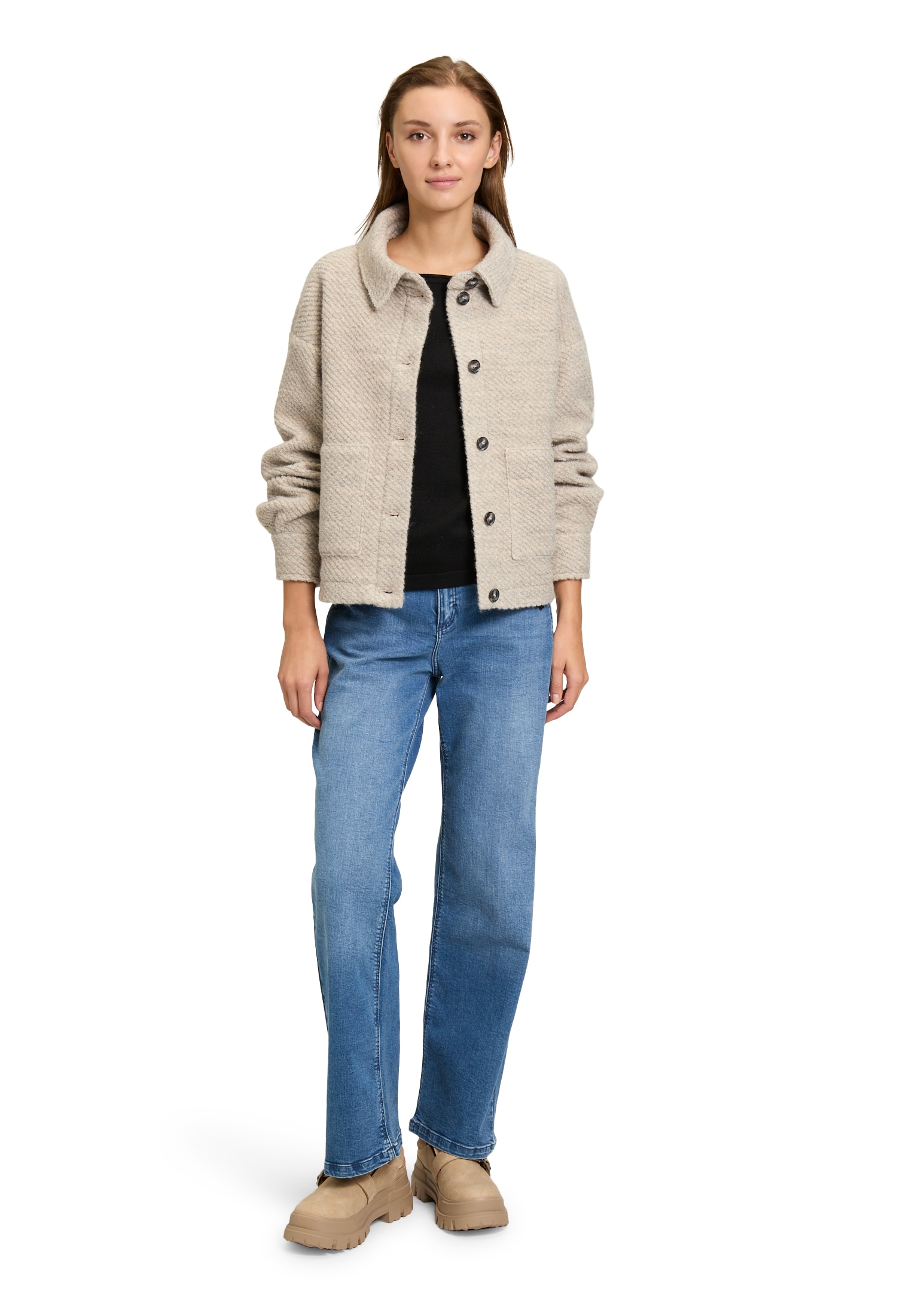 Cartoon Outdoorjacke »Casual-Jacke mit aufgesetzten Taschen«
