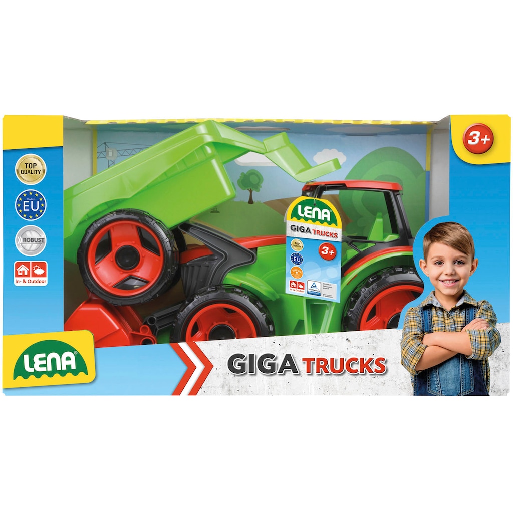 Lena® Spielzeug-Traktor »Giga Trucks Traktor mit Frontlader & Anhänger«
