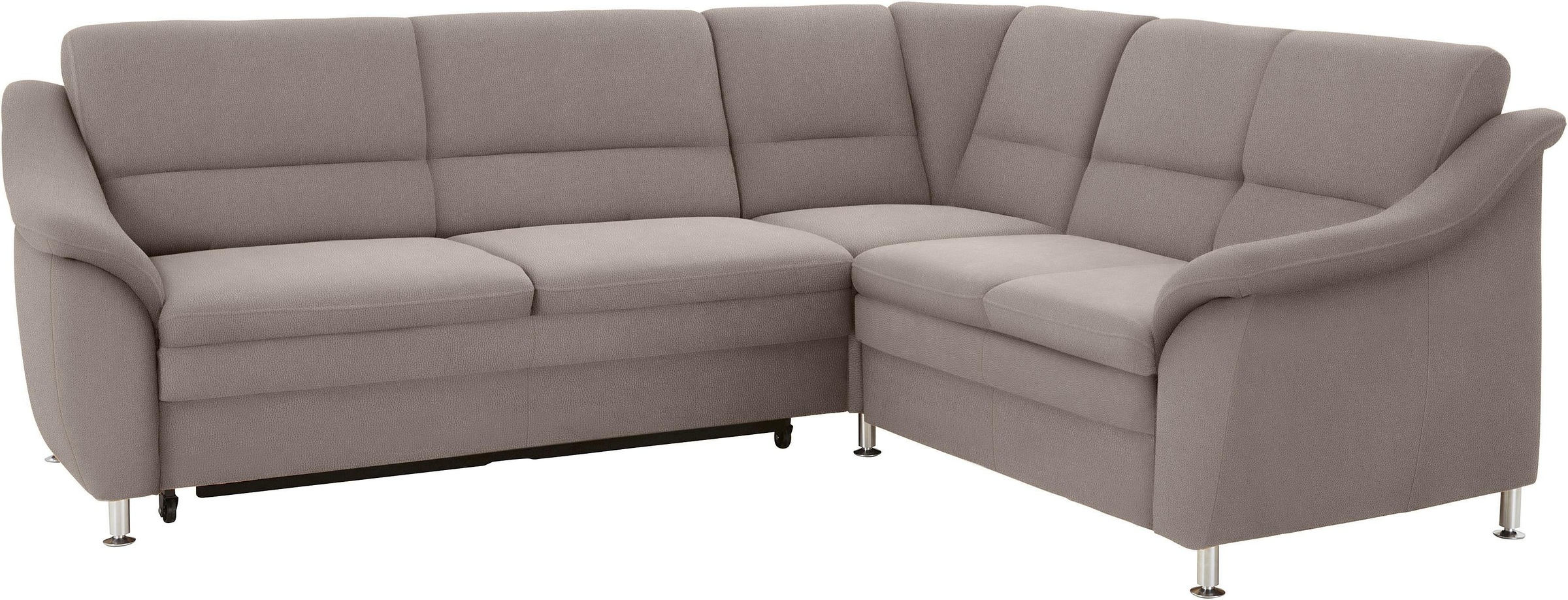 sit&more Ecksofa »Cardoso L-Form«, mit Federkern, wahlweise mit Bettfunktion und Schubkasten
