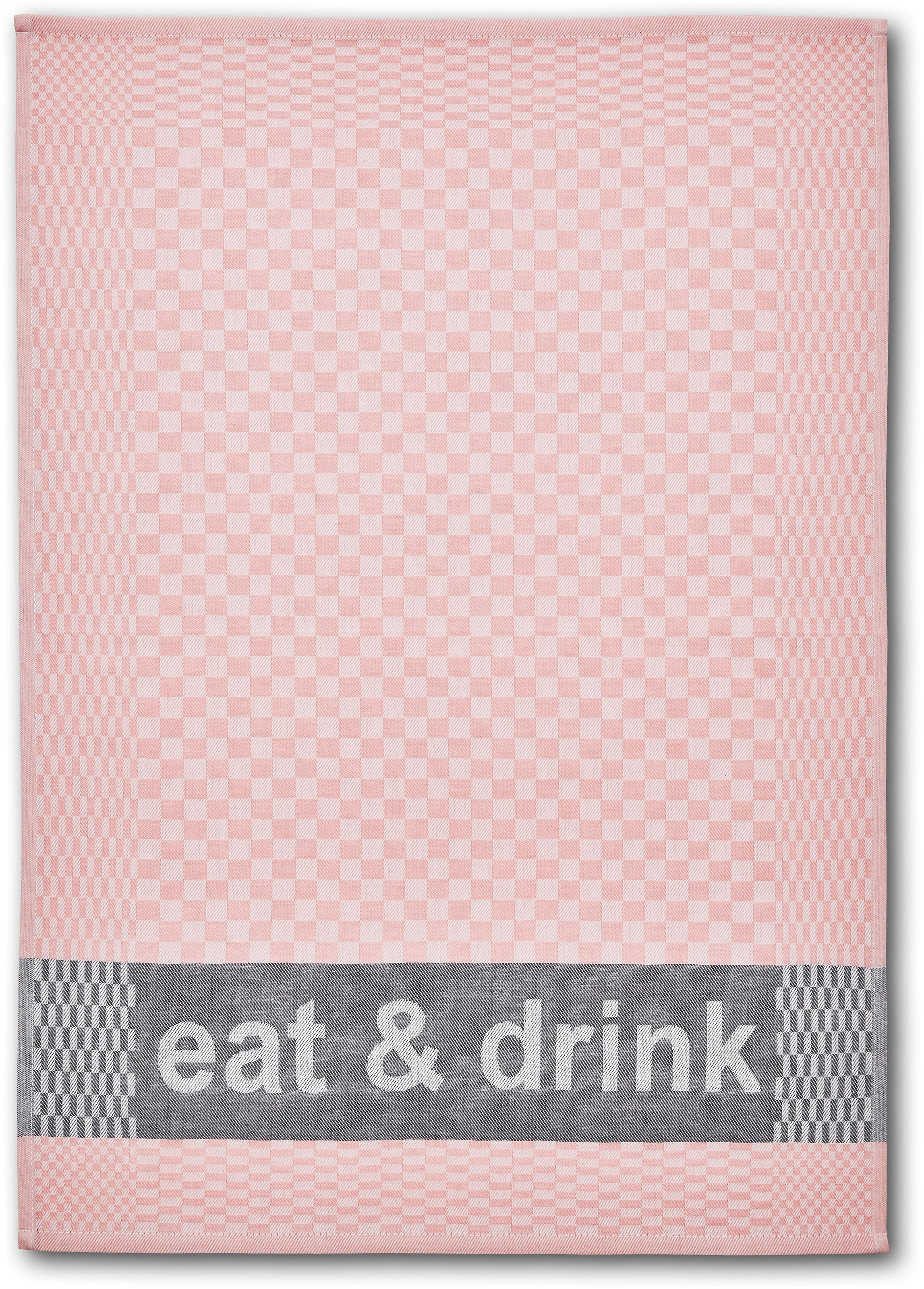 Dyckhoff Geschirrtuch »Eat & Drink, Maße je Tuch ca. 50x70 cm«, (Set, 6 tlg.), mit drei verschiedenen Motiven