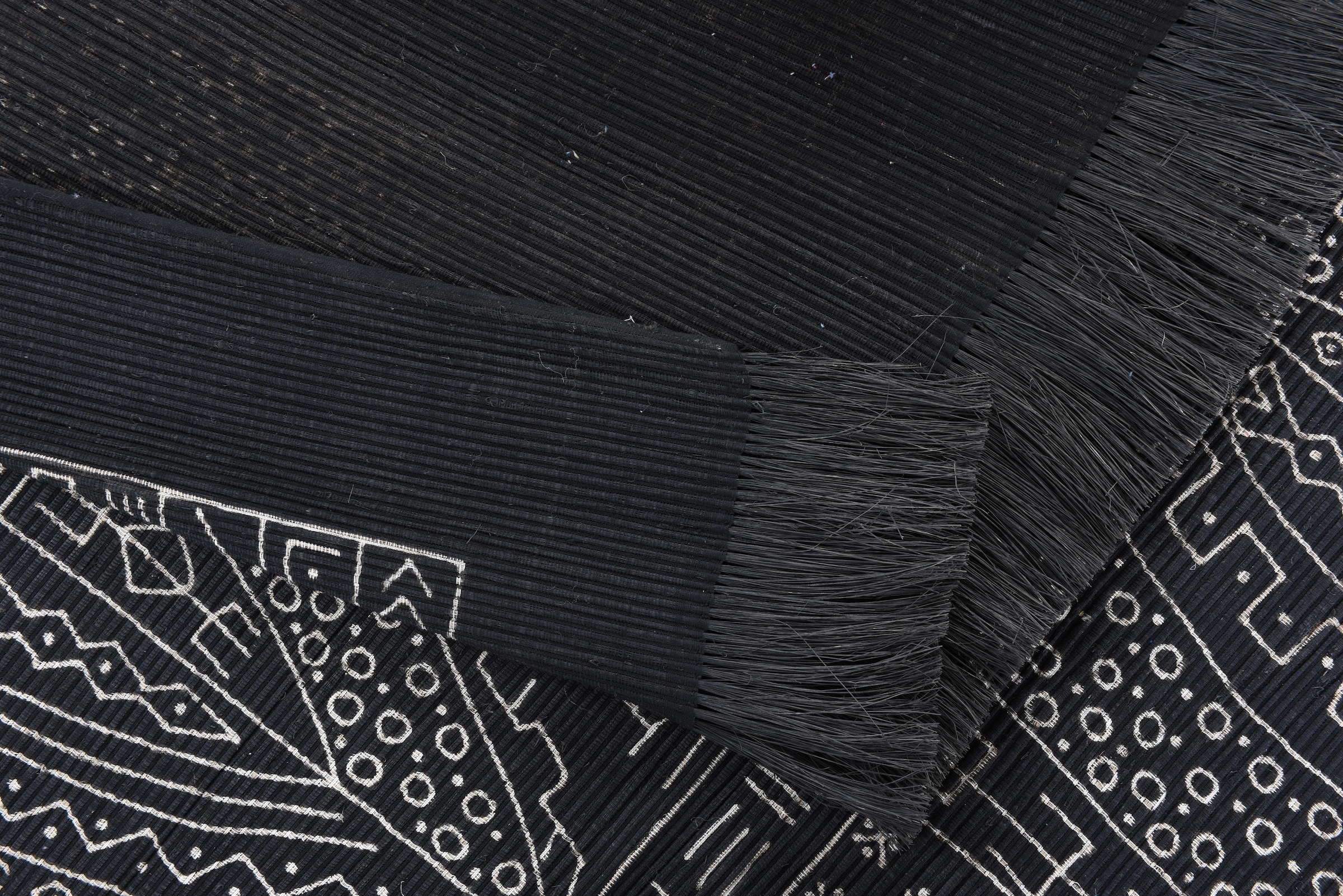 DIE HAUSKUNST Teppich »Taama« rechteckig 4 mm Höhe Flachgewebe, handgewebt, mit Fransen