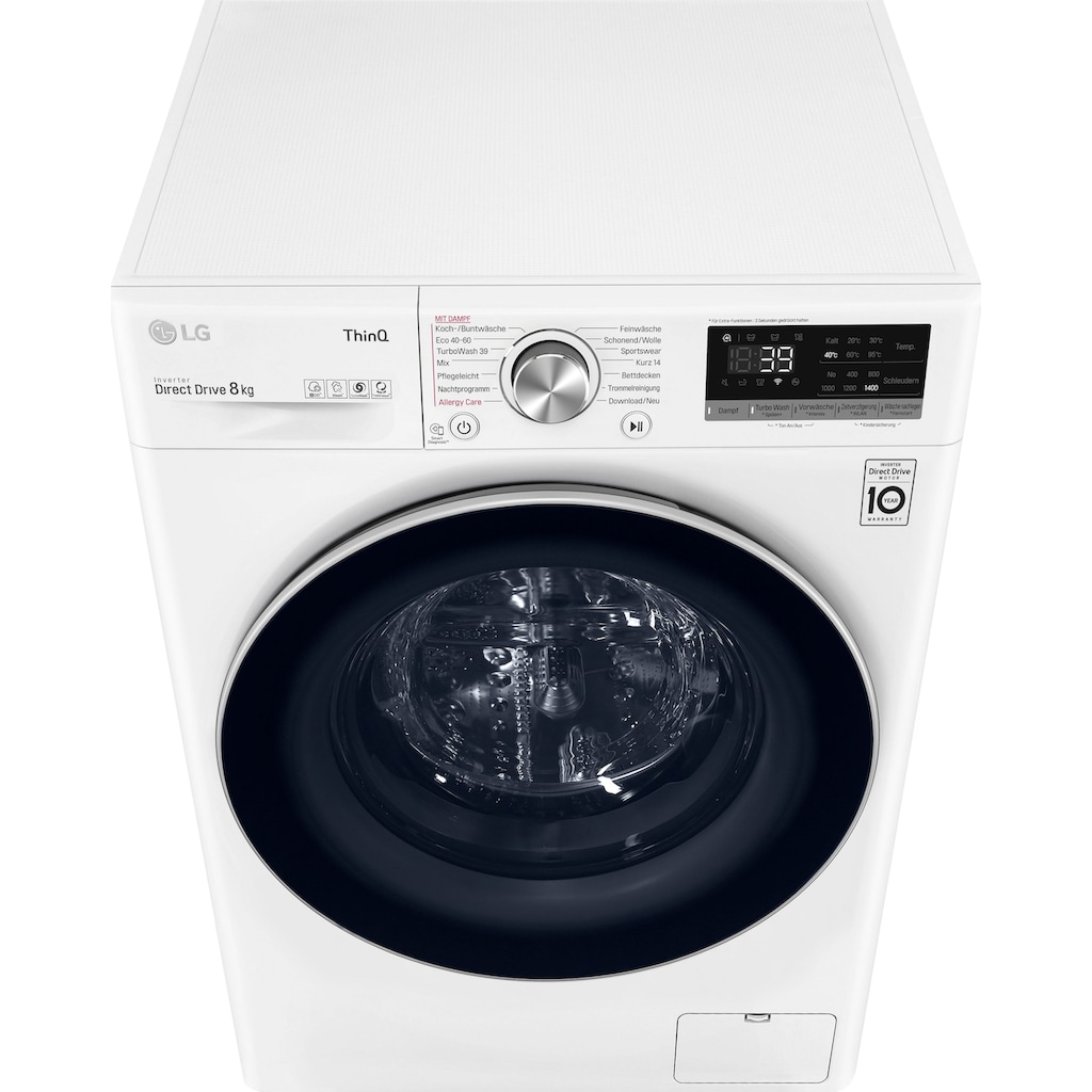 LG Waschmaschine »F4WV708P1E«, Serie 7, F4WV708P1E, 8 kg, 1400 U/min