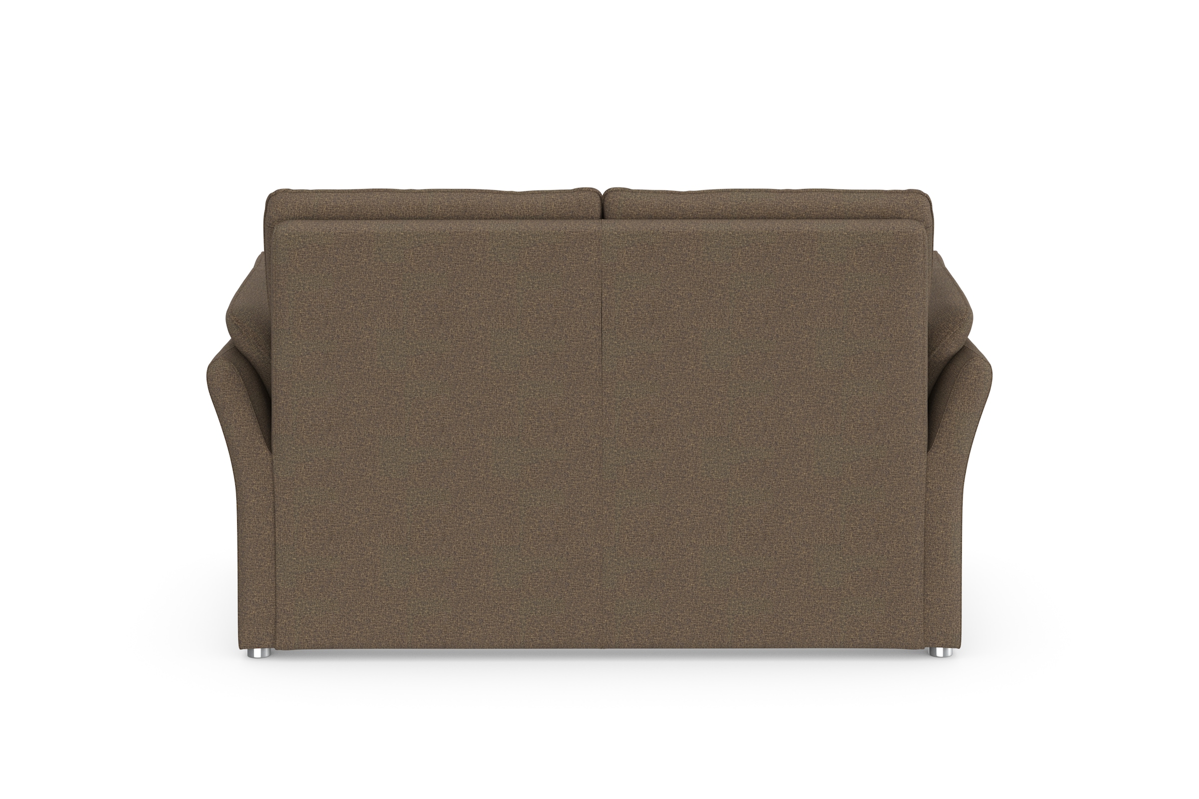 DOMO collection 2-Sitzer »Pina, schmale Armlehnen, mit Federkern, kompakt & elegant« Hoher Sitzkomfort, Feinstruktur, stone, Breite 159 cm