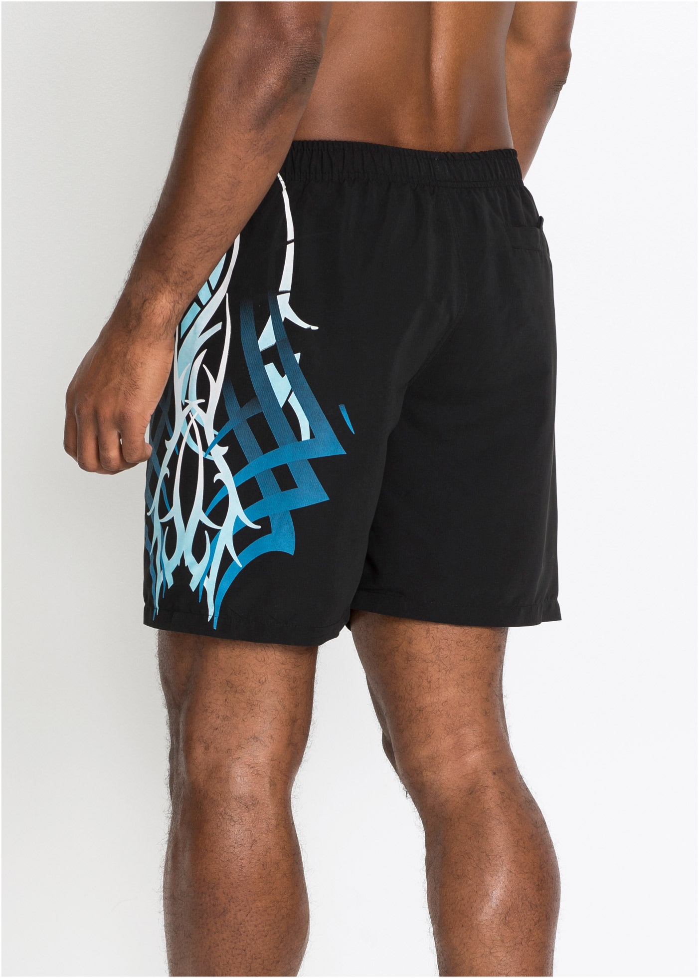 bonprix Badeshorts elastischer Bund mit Ösen und Bindebändern, mit separater Münztasche