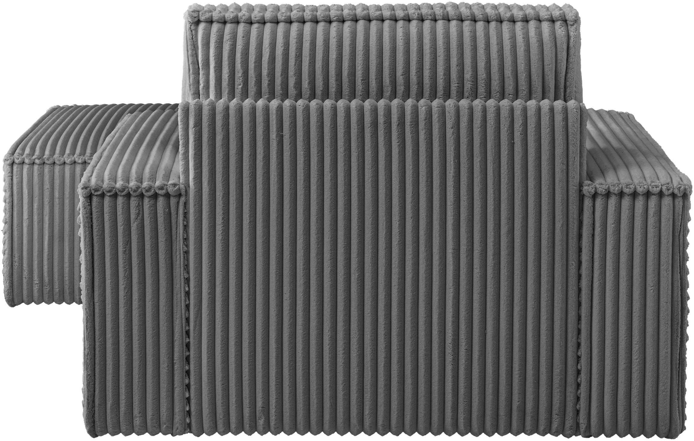 OTTO home Loveseat »FINNLEY, Loveseat & Hocker im Set, trendige Stoffe, inkl. Zierkissen« 2 Stk. tlg. verfügbar in den Stoffqualitäten Bouclé, Struktur fein und Mega Cord