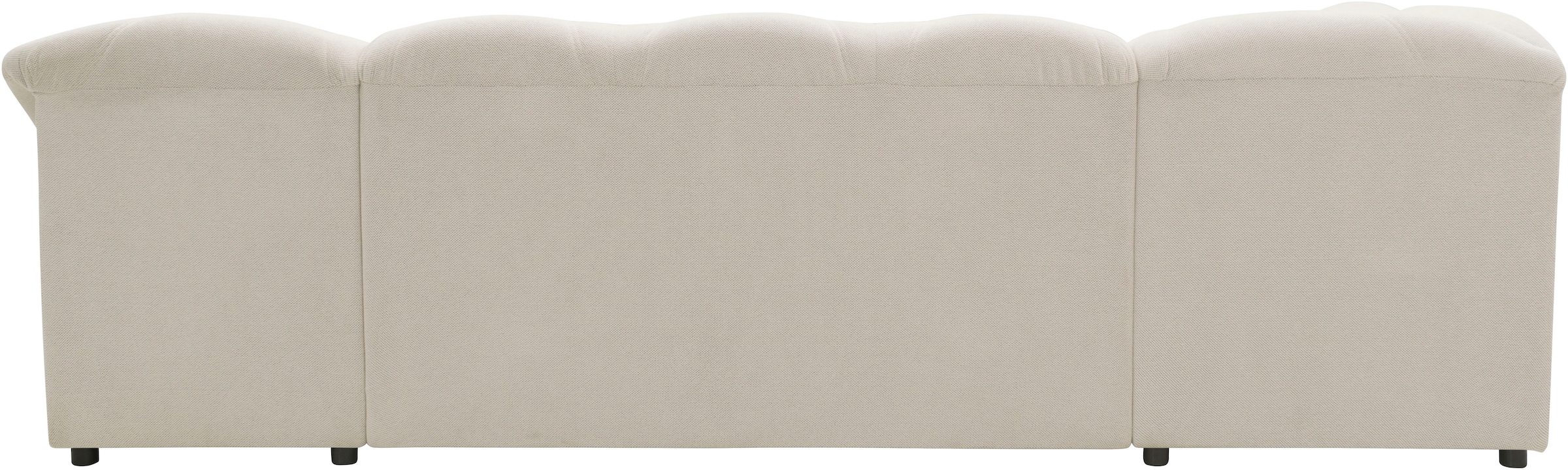 DOMO collection Wohnlandschaft »Flores auch in Leder-Bezug, B/T/H: 293/180/86 cm, U-Form«, (3 St.), wahlweise mit Bettfunktion, wahlweise mit Federkern