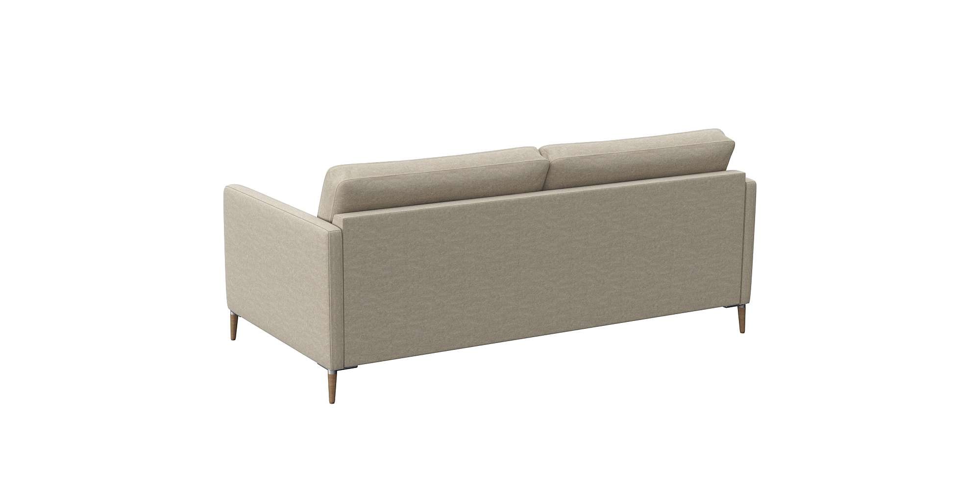 FLEXLUX 2,5-Sitzer »Fiore, super bequem durch Kaltschaum im Sitz«, schmale Armlehnen, Füße Alu+ Eiche