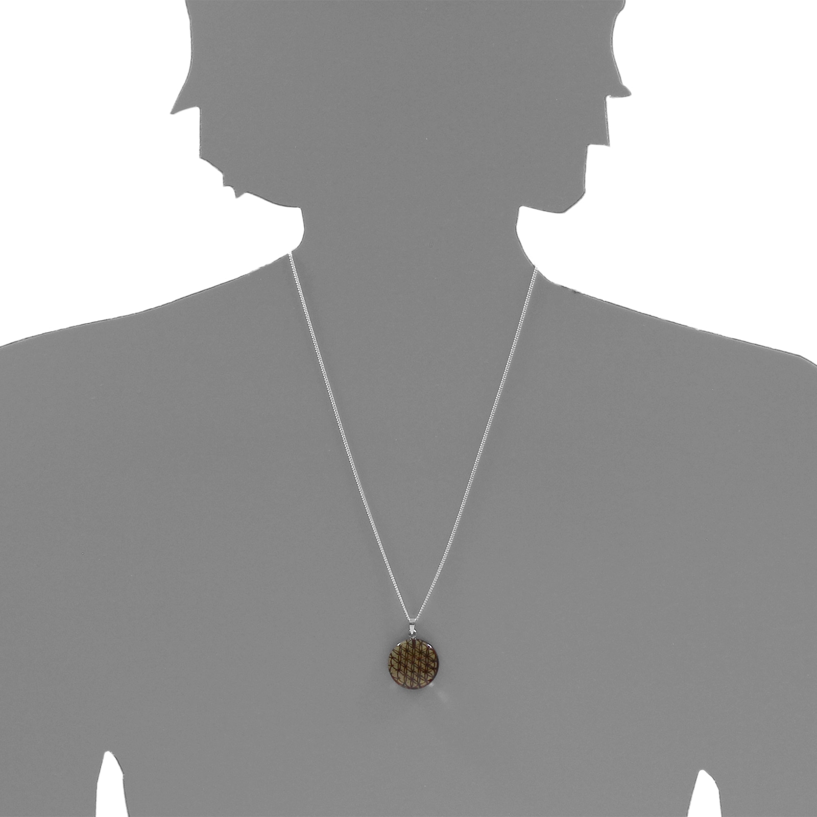 OSTSEE-SCHMUCK Kettenanhänger »- Lebensblume - Silber 925/000 - Bernstein«