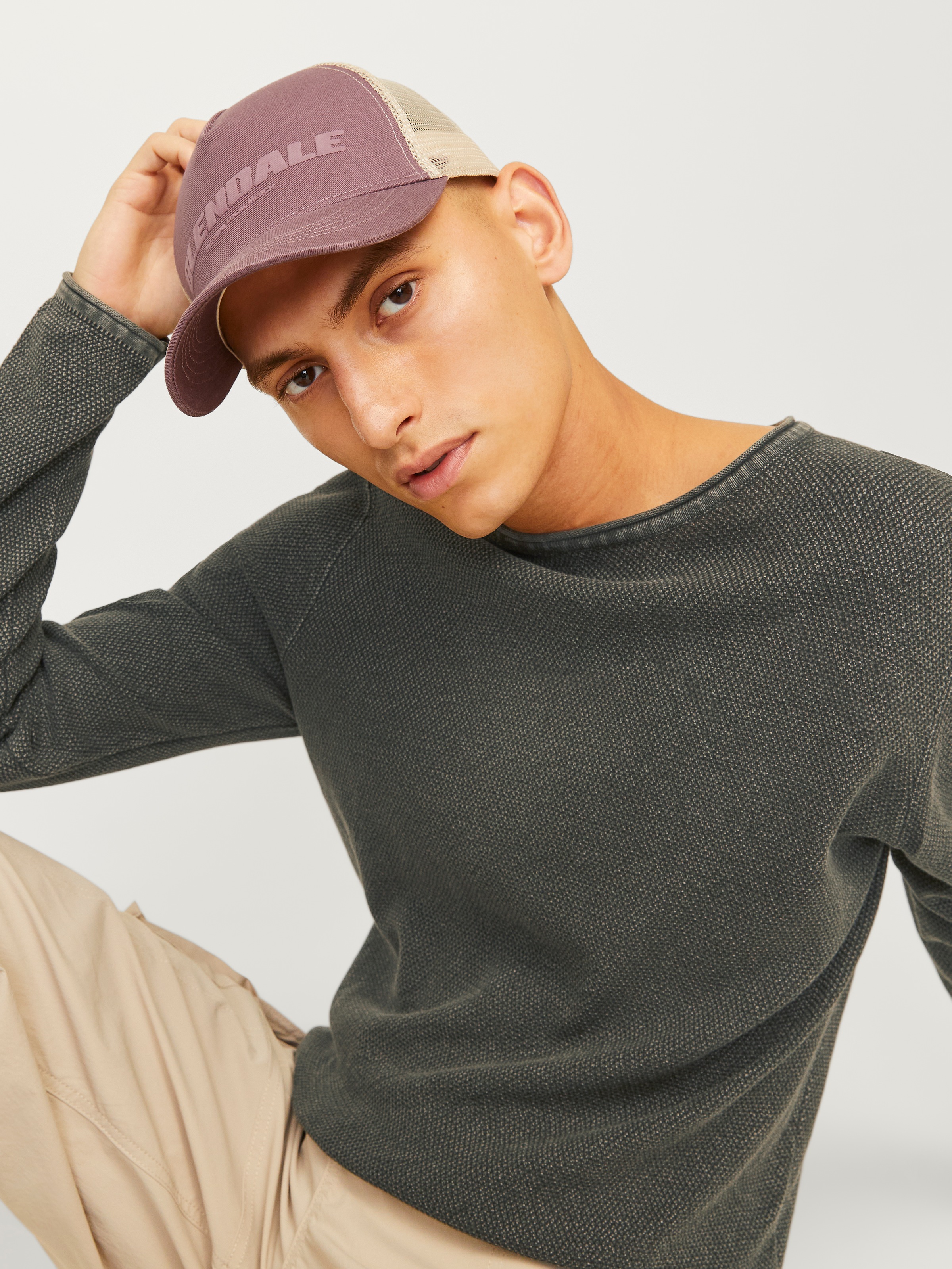 Jack & Jones Rundhalspullover »JJDEAN KNIT CREW NECK AW24«, in gewaschener Optik