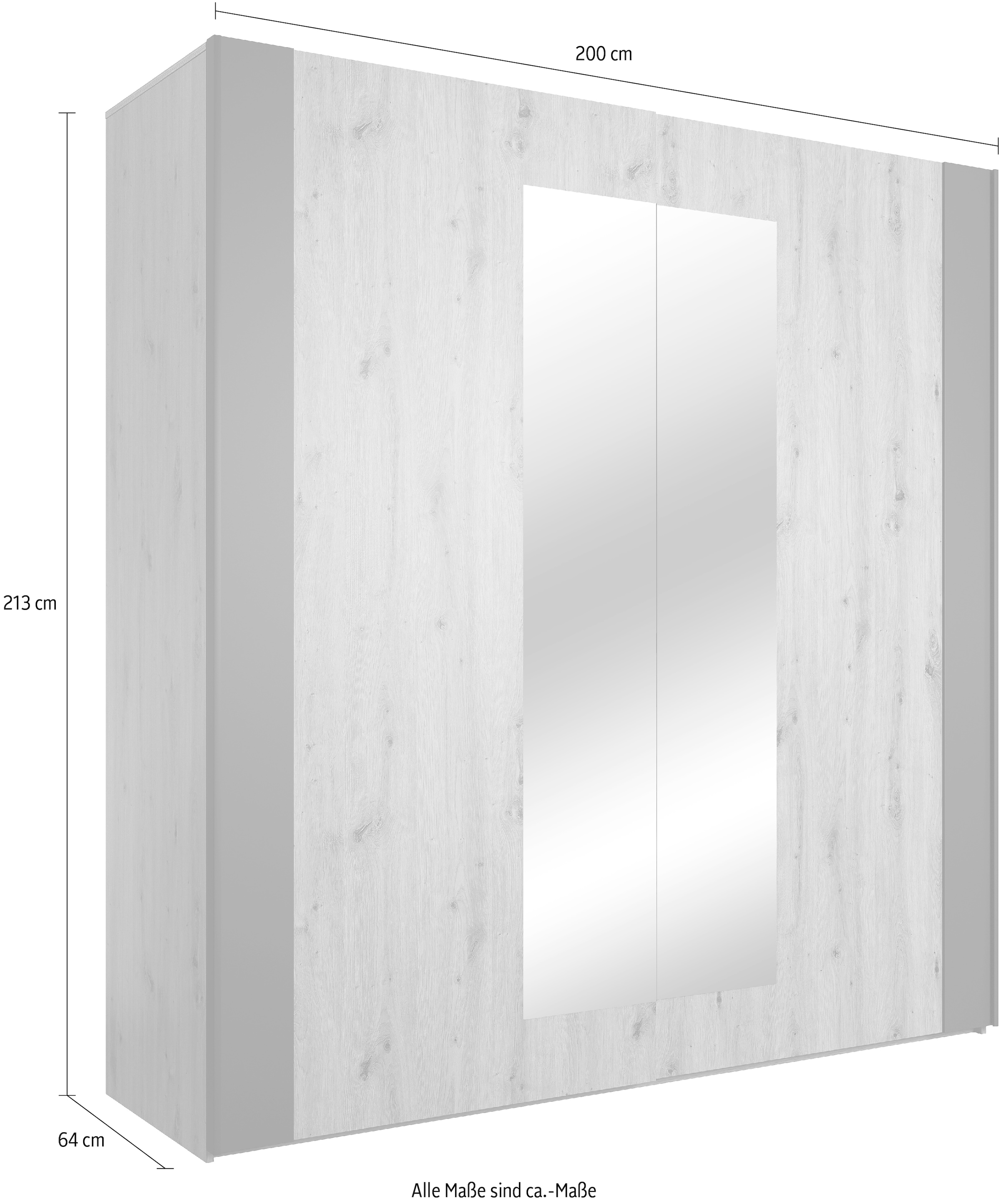 Helvetia Schwebetürenschrank »Sigma«, mit Spiegelflächen beiden auf Türen kaufen bequem