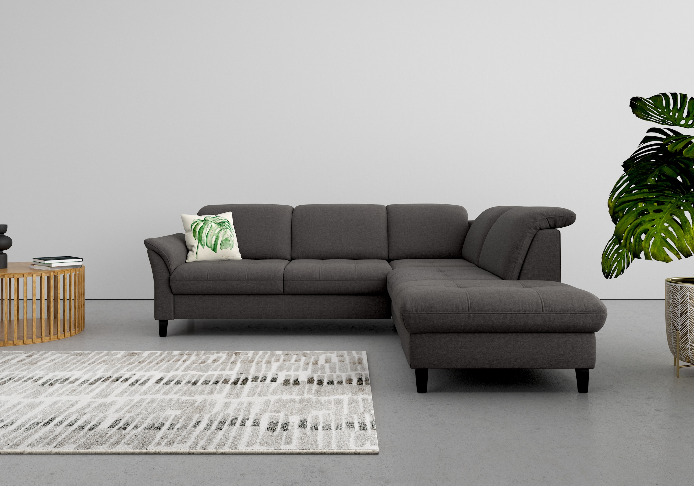 sit&more Ecksofa »Maggiore L-Form«, wahlweise mit Kopfteilverstellung, Bettfunktion und Stauraum