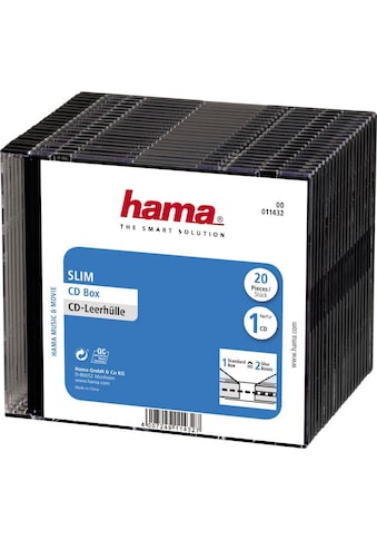 Hama CD-Hülle »CD-Slim-Box, 20er-Pack, Schwarz, Vorratspack Leerhülle« kaufen