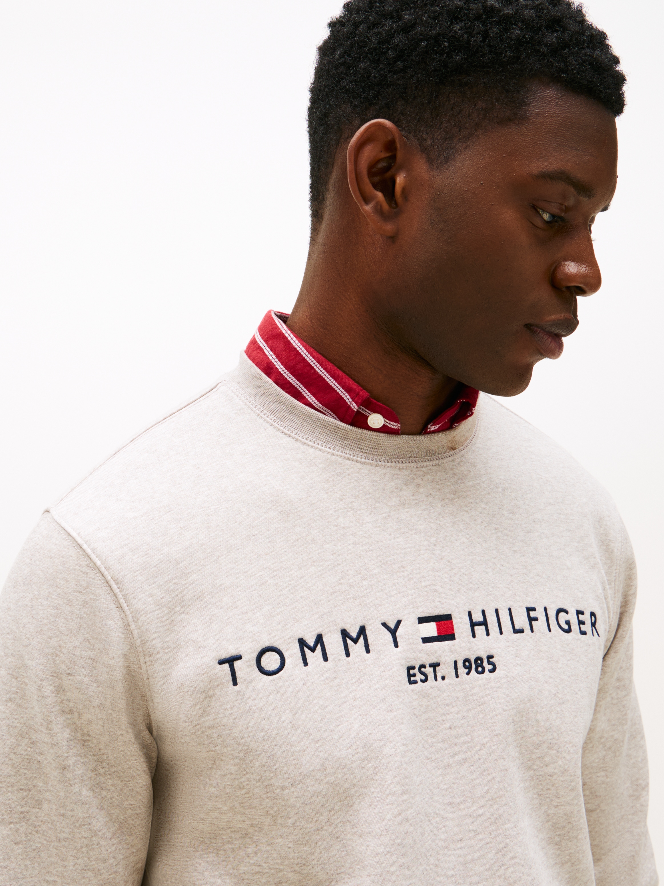 Tommy Hilfiger Sweatshirt »TOMMY LOGO SWEATSHIRT«, mit klassischem Rundhalsausschnitt
