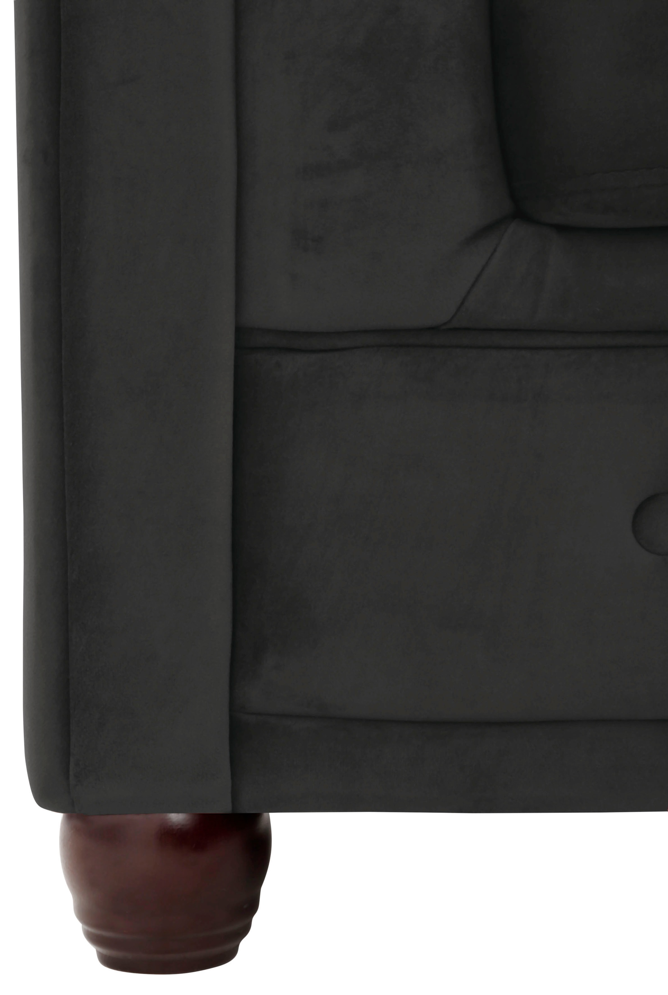 Home affaire Chesterfield-Sofa »New Castle L-Form«, hochwertige Knopfheftung in Chesterfield-Design, B/T/H: 255(171/72)