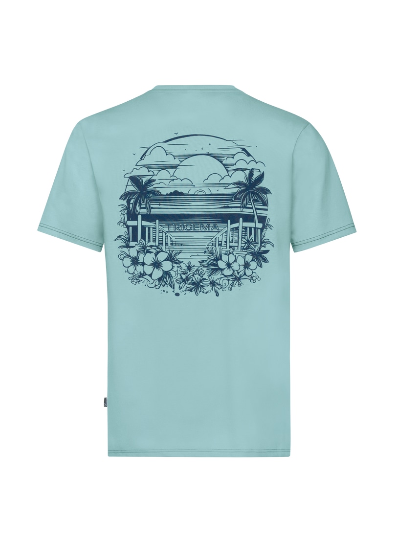 Trigema T-Shirt »TRIGEMA T-Shirt mit großem Backprint«, (1 tlg.)