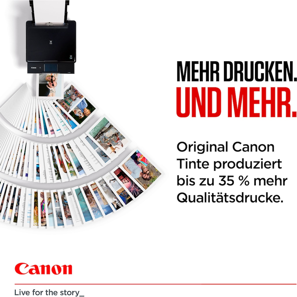 Canon Tintenpatrone »PGI-580BK/CLI-581 BK/C/M/Y Pigment- und Farbstofftinte Multipack«, (Packung, 5 St.)