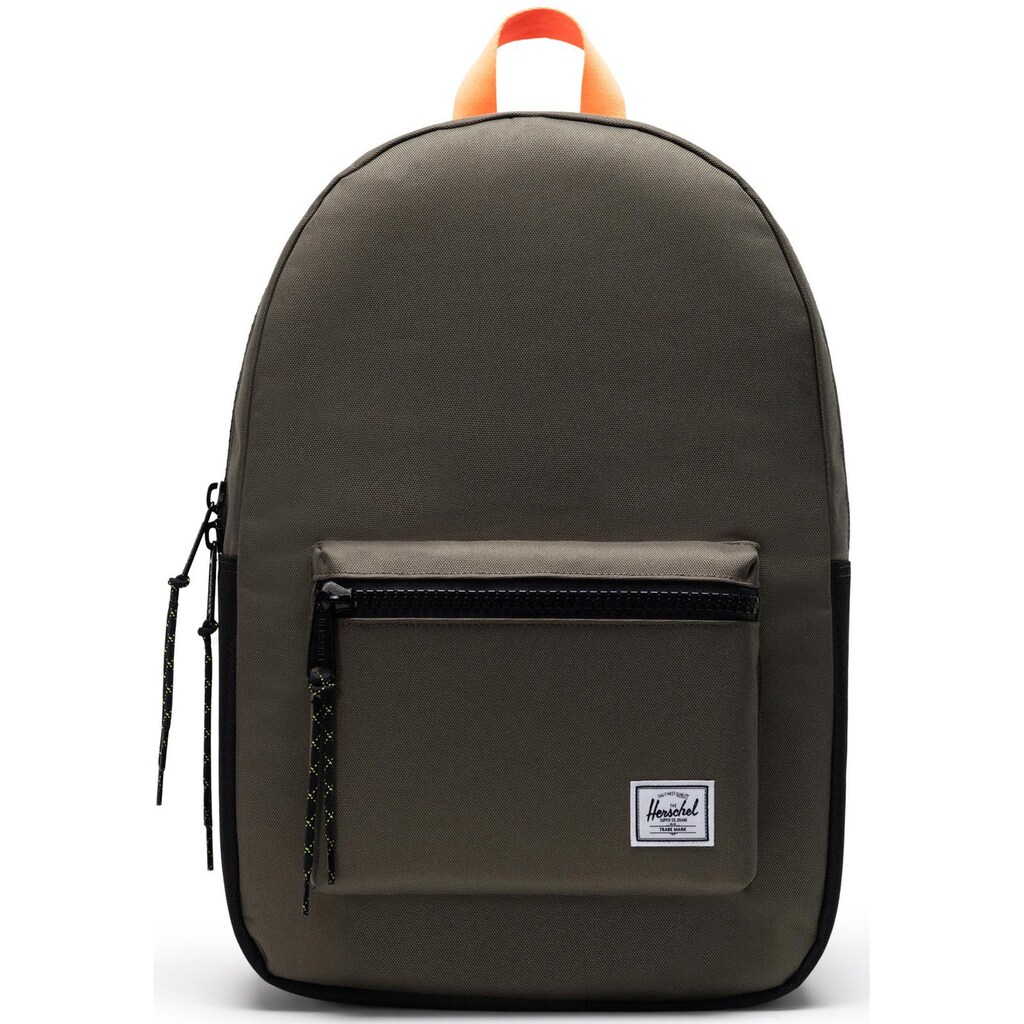 Herschel Laptoprucksack »Classic, Settlement, Ivy Green/Black/Shocking Orange«