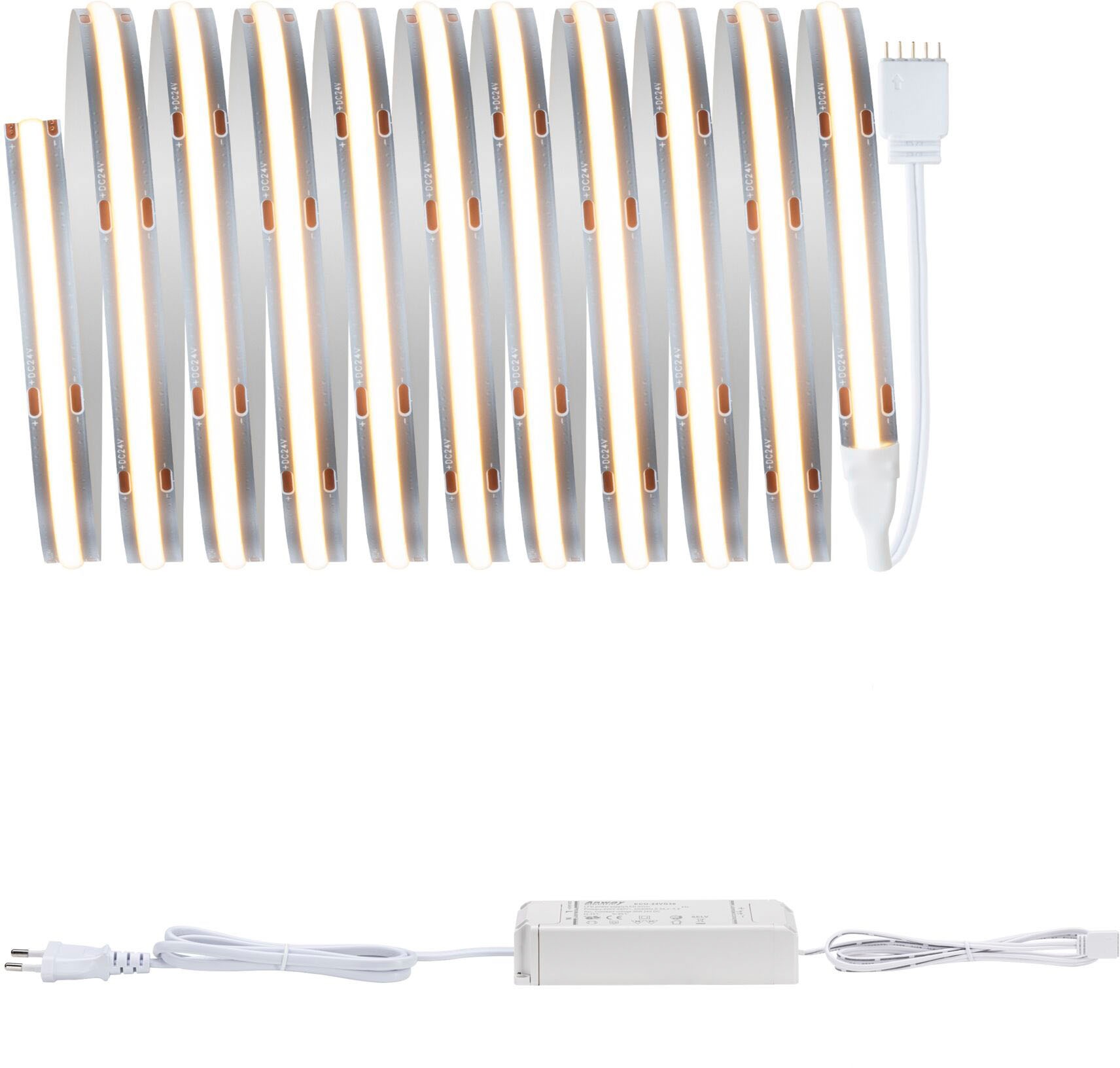 Paulmann LED-Streifen »MaxLED 500 Full-Line COB Basisset 3m Warmweiß 19W 1500lm 480LED 2700K«, 1 St.-flammig, Basisset