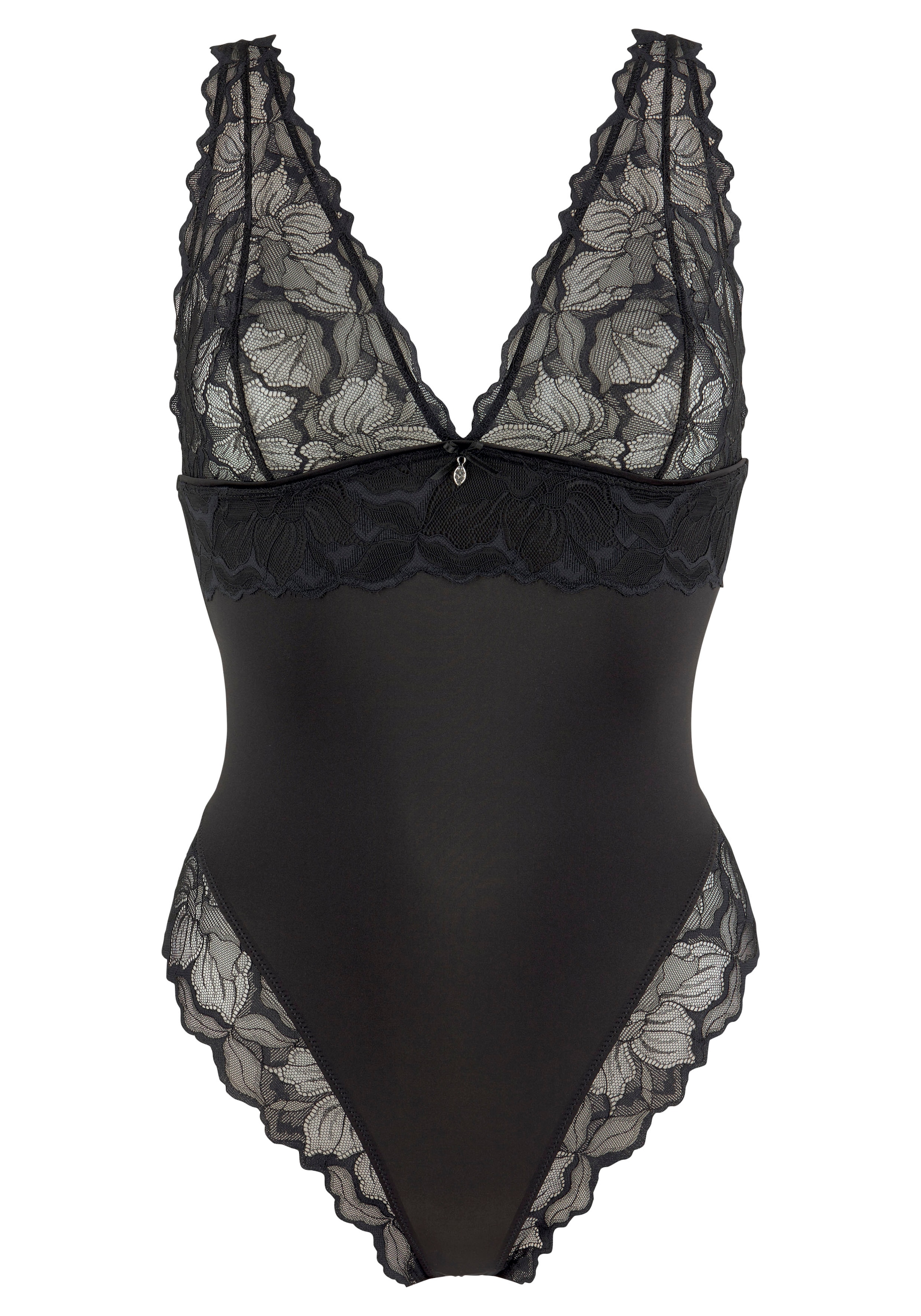 LASCANA Body, mit hohen Beinausschnitten und feiner Spitze, sexy Dessous