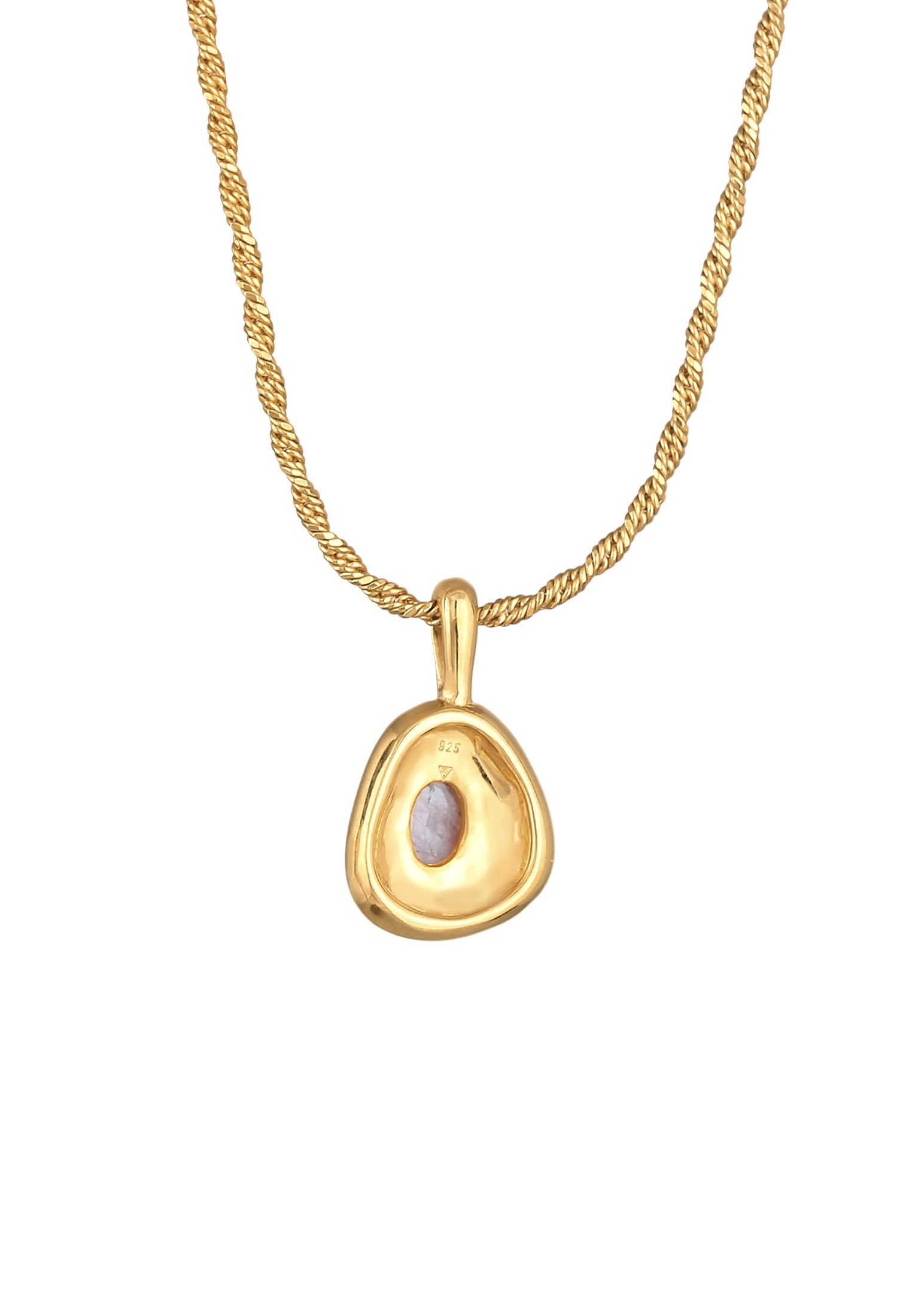 Elli Premium Silberkette »Halskette Quarz Engelshaar Kordelkette 925 Silber«