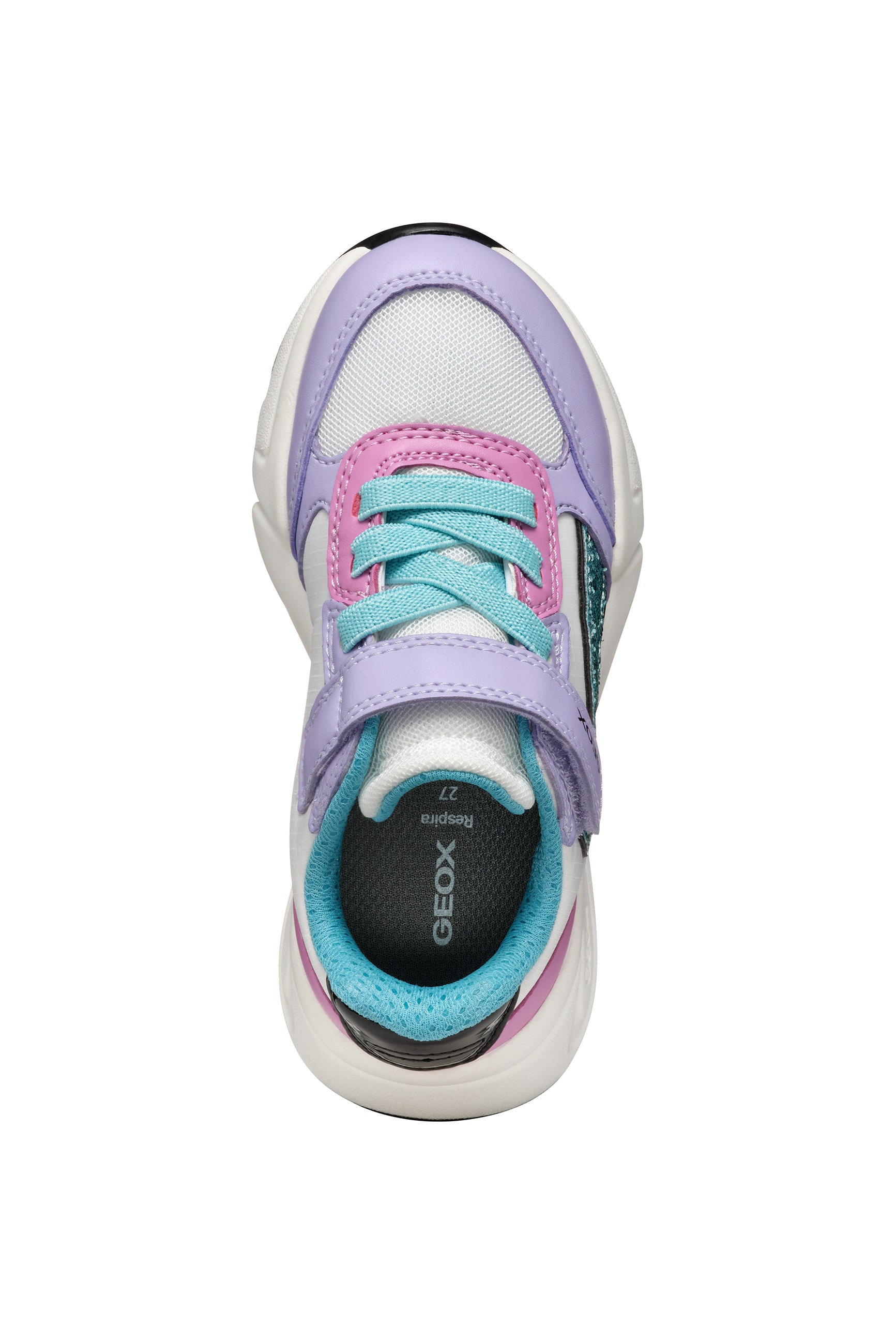 Geox Sneaker »J LOFTUS GIRL«  Slipper mit praktischem Klettverschluss, Größenschablone zum Download