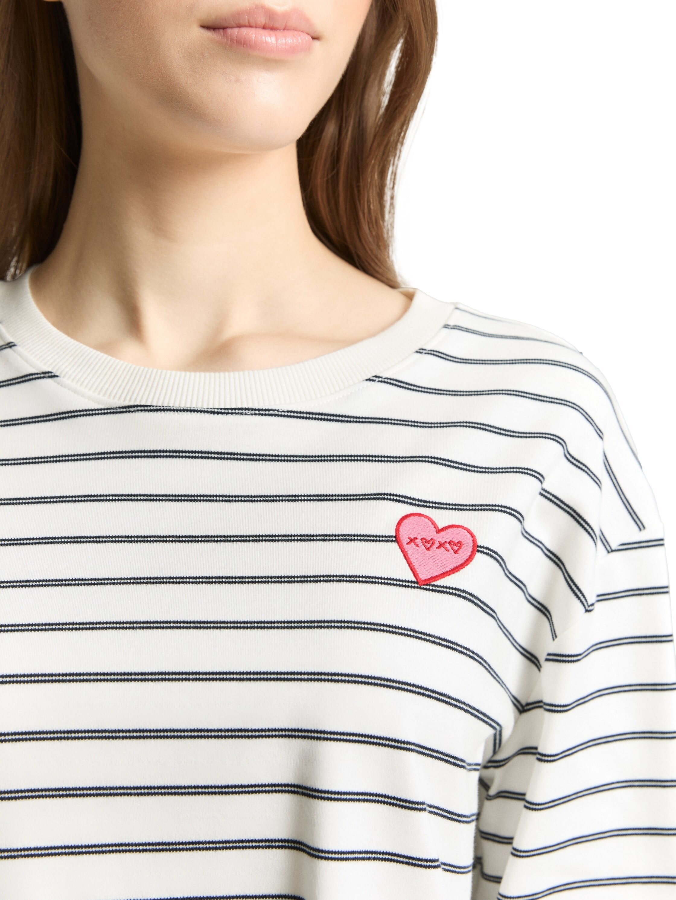 TOM TAILOR Denim T-Shirt mit Streifen Muster