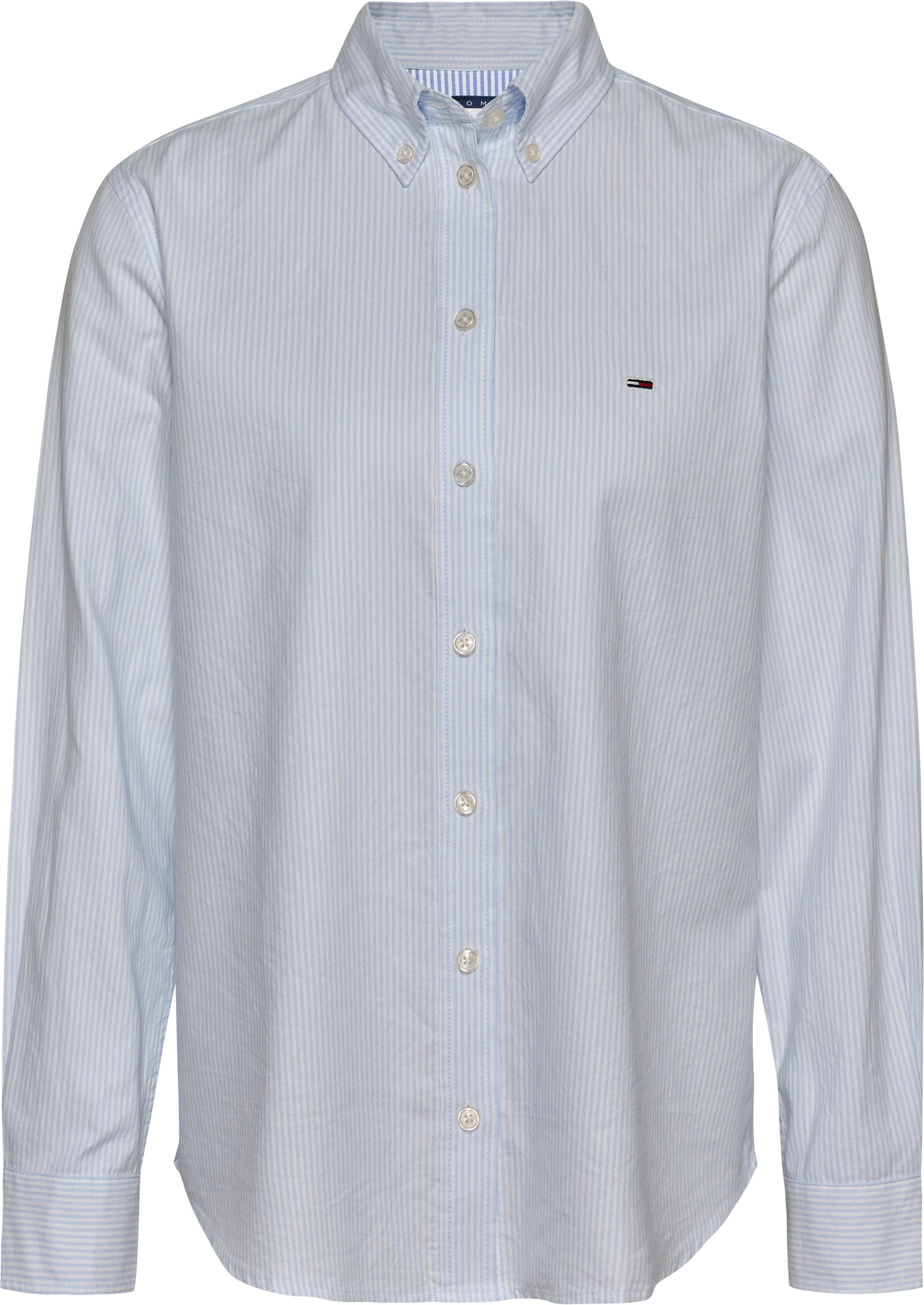 Tommy Jeans Hemdbluse »TJW REG OXFORD SHIRT«, mit Logostickerei