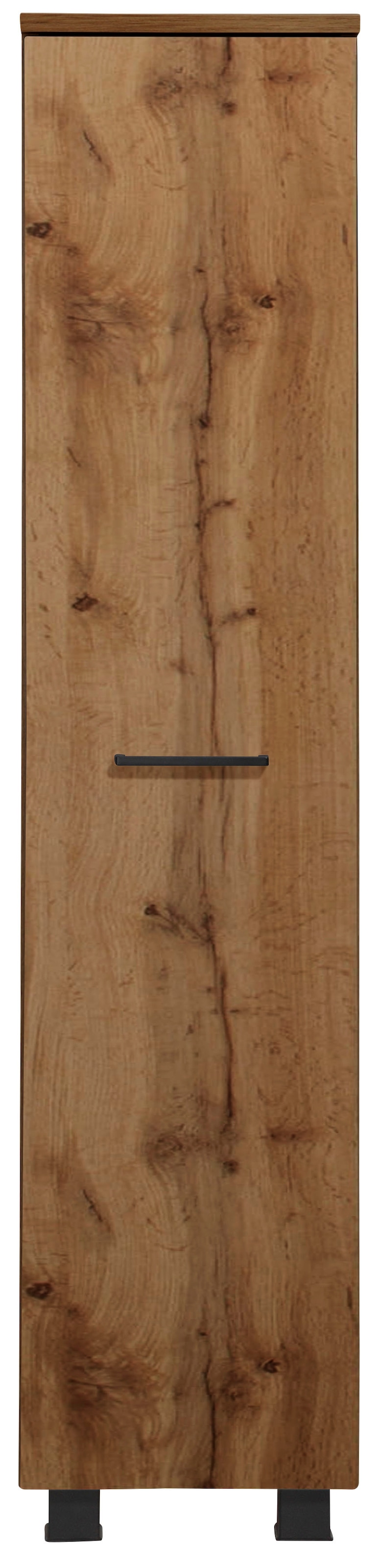 welltime Badmöbel-Set »"Trento", Badezimmer-Set, Hängeschrank, Unterschrank, Midischrank«, (5 St.), Waschbeckenunterschrank, Spiegelschrank inkl. Aufbauleuchte