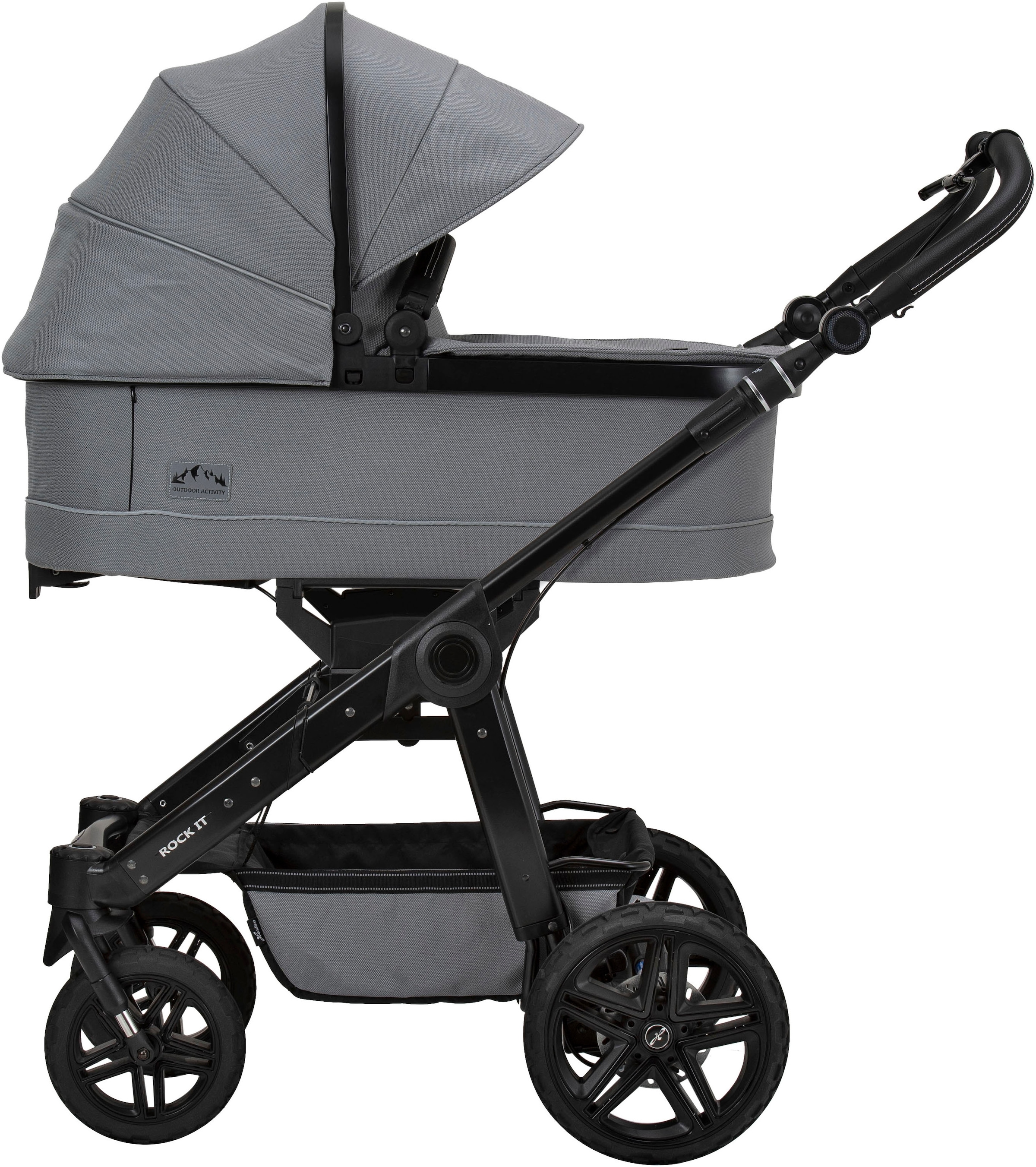 Hartan Kombi-Kinderwagen »Rock it Outdoor, mit Handbremse«, Lieferung ohne Adapter; Made in Germany