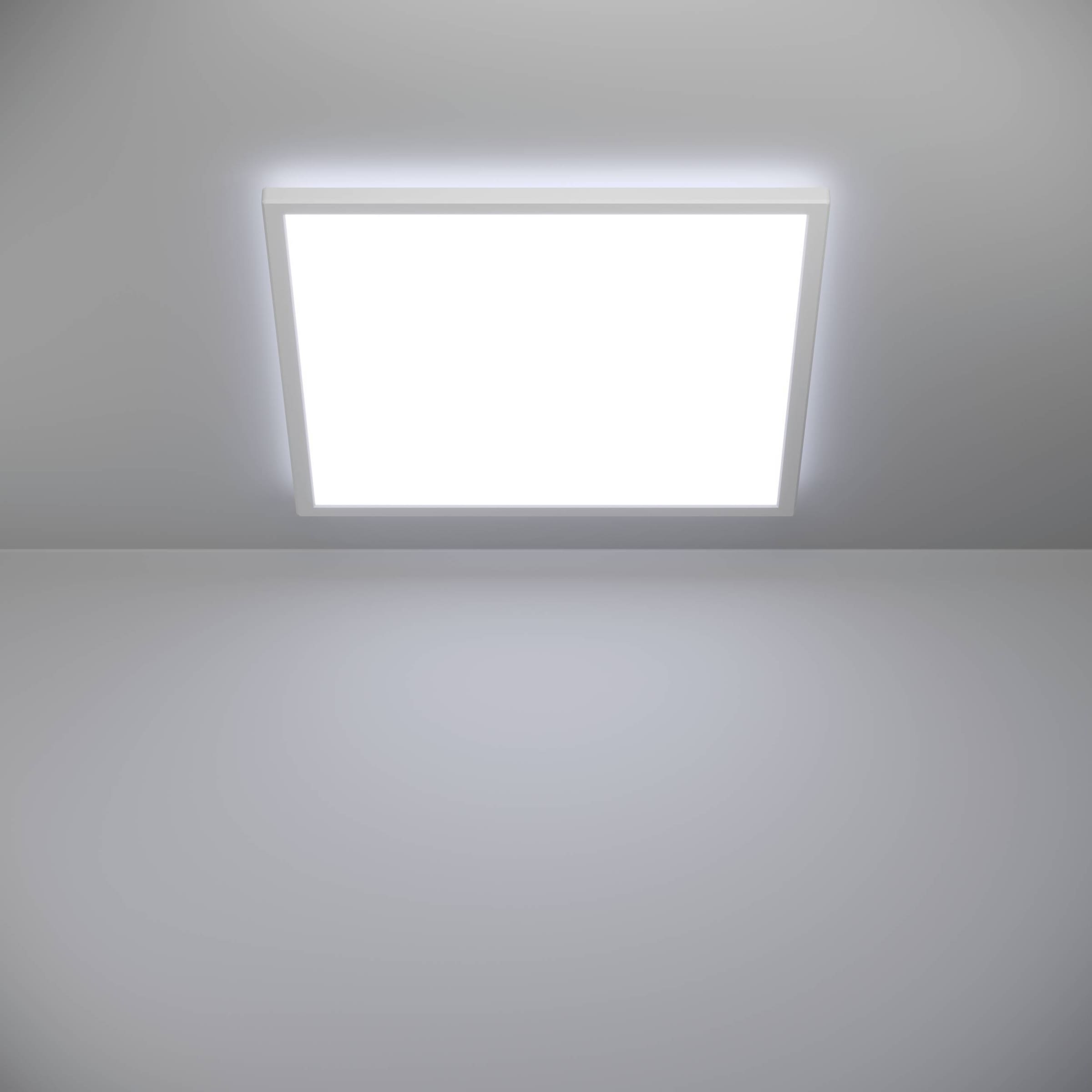 EGLO Deckenleuchte »Rovito-R Deckenlampe, Deckenbeleuchtung, Badlampe, Kunststoff, IP44« LED-Modul 1 Stk. Kaltweiß | Neutralweiß | Warmweiß Wand-/Deckenleuchte - L50 x B50 x H3,2 cm - weiß - 17W inkl.