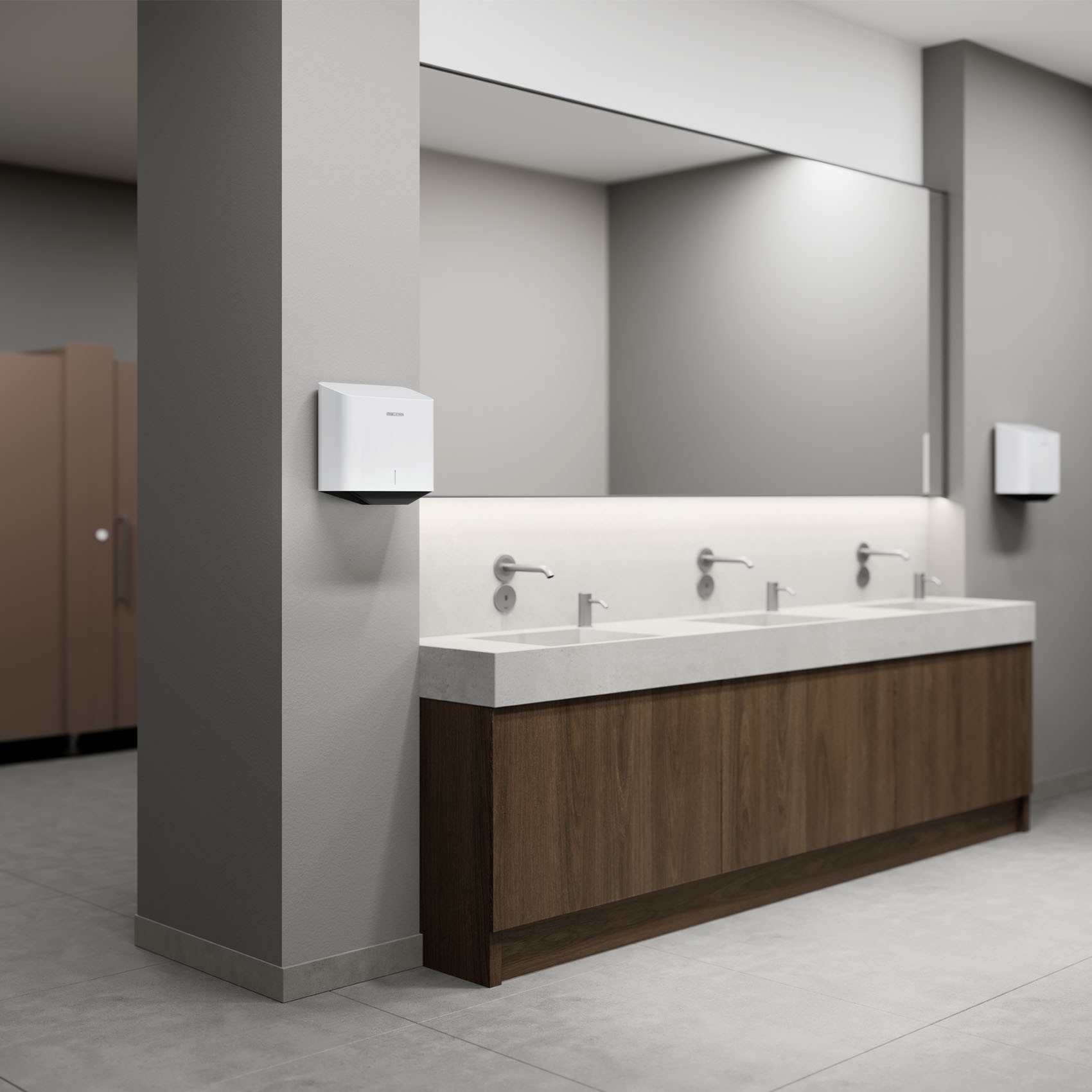 STIEBEL ELTRON Händetrockner »»ULTRONIC Plus«, Luftsterilisator + HEPA-Filter, Plastik«, Energiesparend, wartungsfrei, vandalismussicher, Silent Mode, Stecker