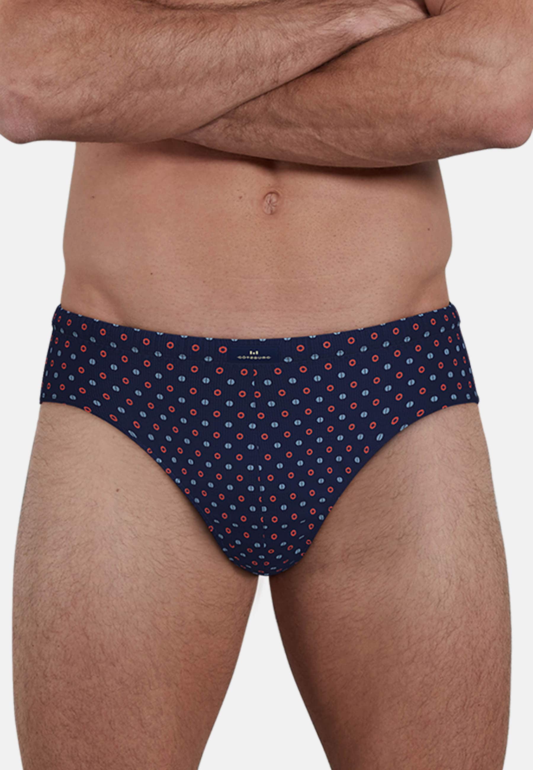 GÖTZBURG Slip »Glasgow« 2er Pack,  eng, gemustert, kurz, atmungsaktiv, mit Logo, Baumwollmix